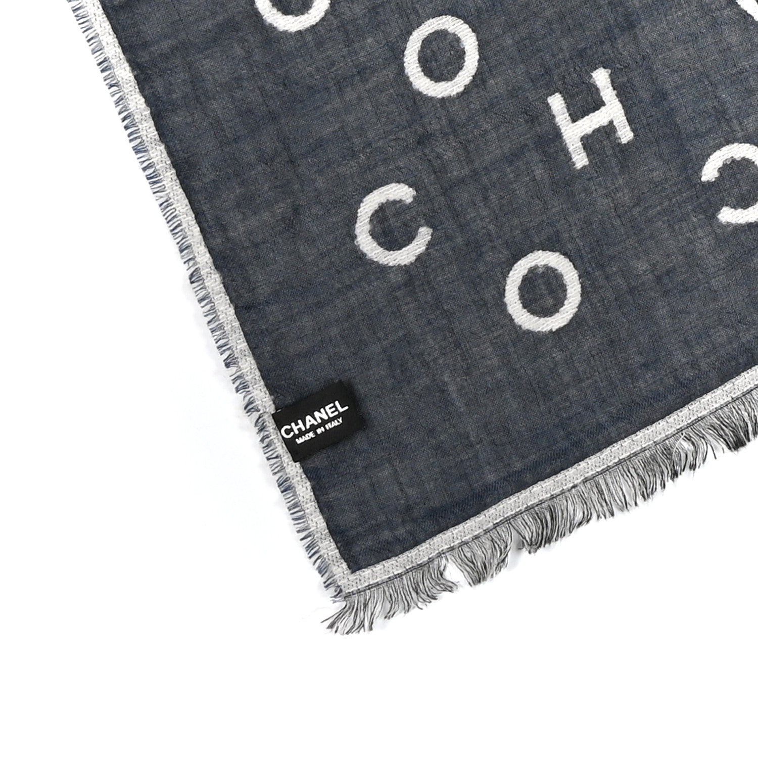 Cashmere CC Scarf Grey Blue