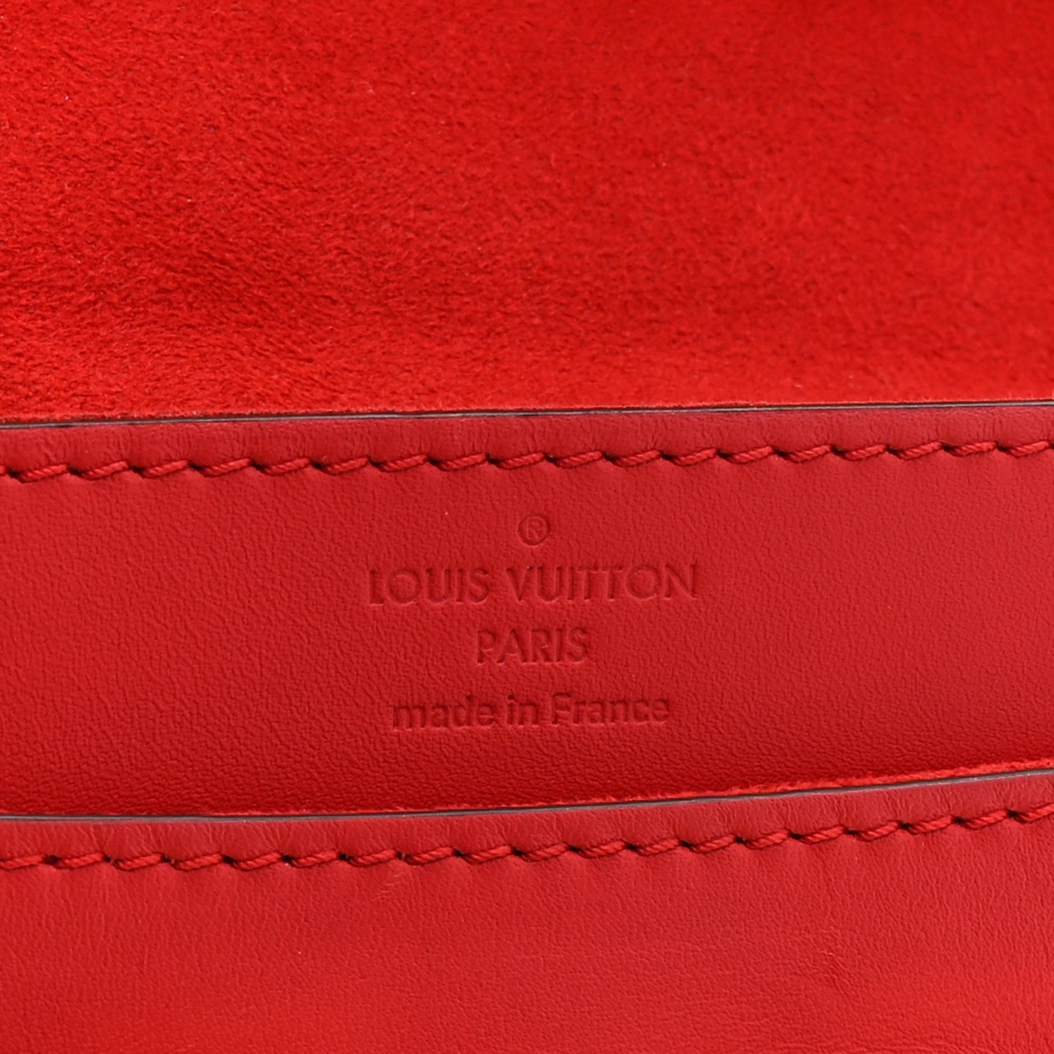 Calfskin Chain Louise MM Red