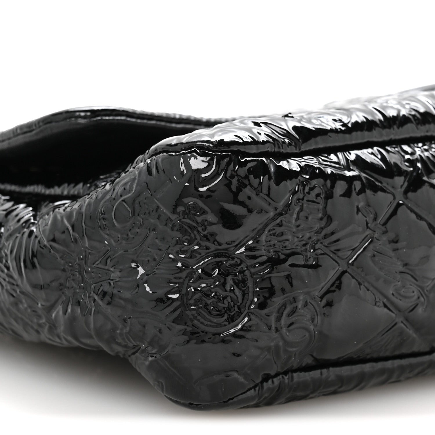 Patent Large Lucky Symbols Flap Black