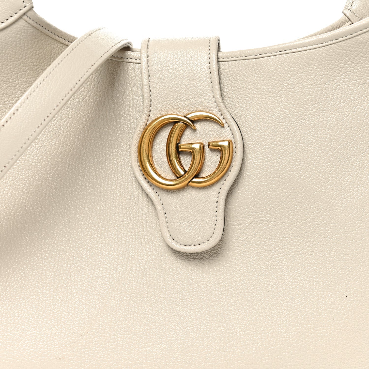 Goatskin Medium Aphrodite Shoulder Bag Mystic White