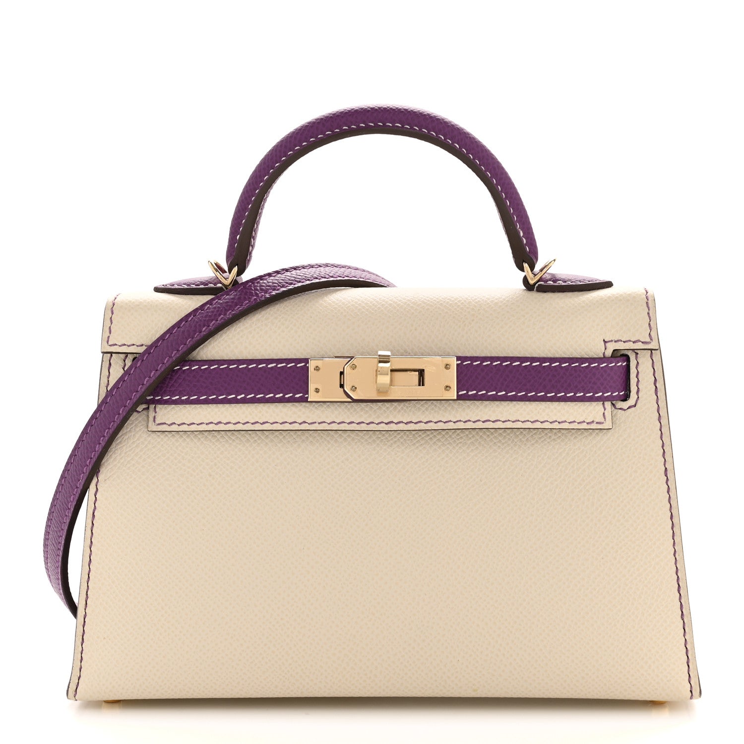 Epsom Mini Horseshoe Kelly Sellier 20 Craie Anemone