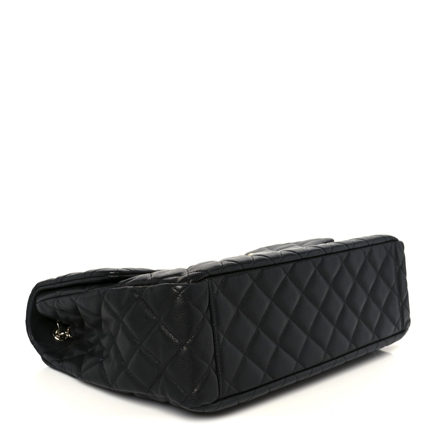 Caviar Quilted XXL Travel Flap Bag Black