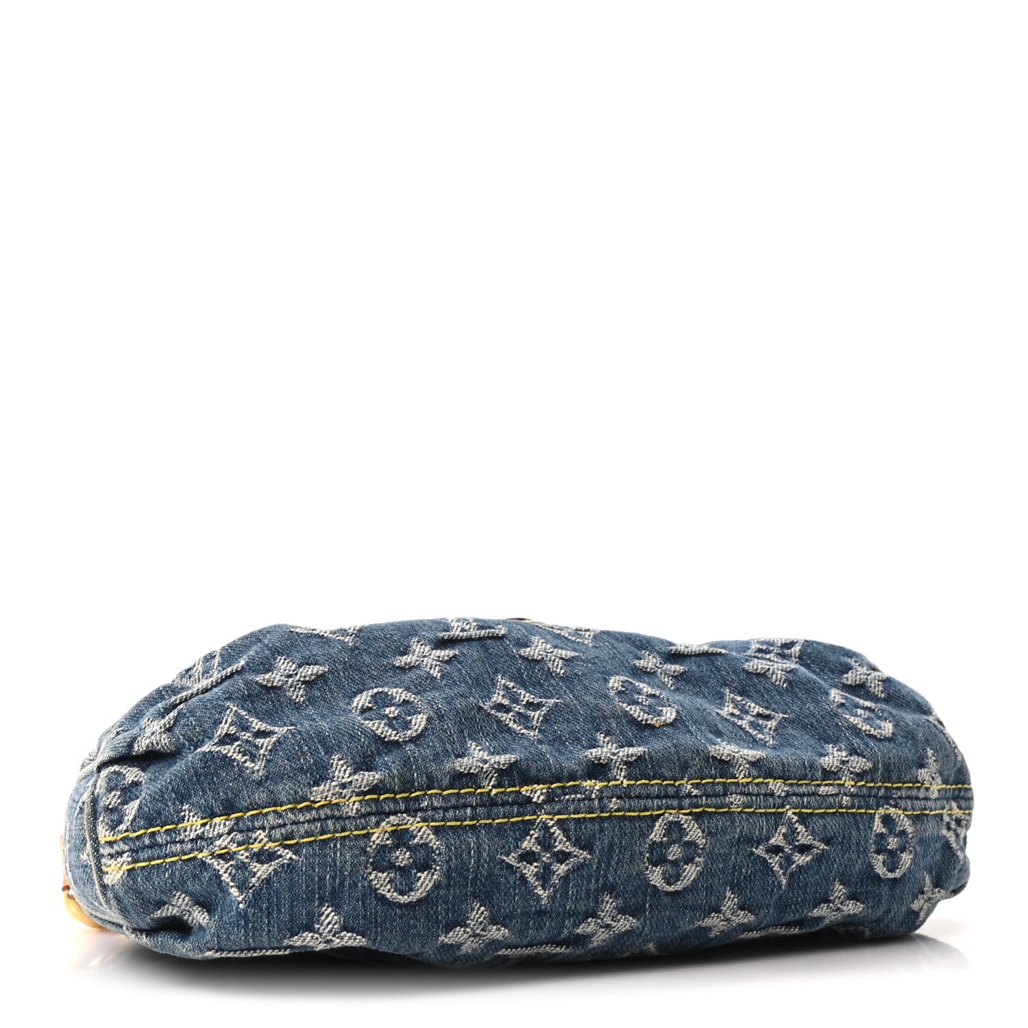 Monogram Denim Mini Pleaty Blue
