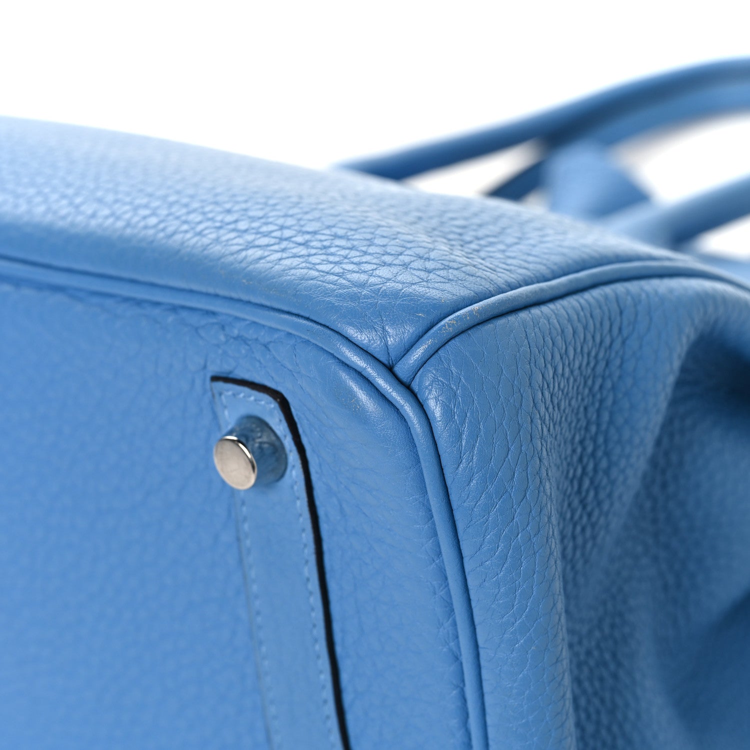 Taurillon Clemence Birkin 30 Bleu Paradis