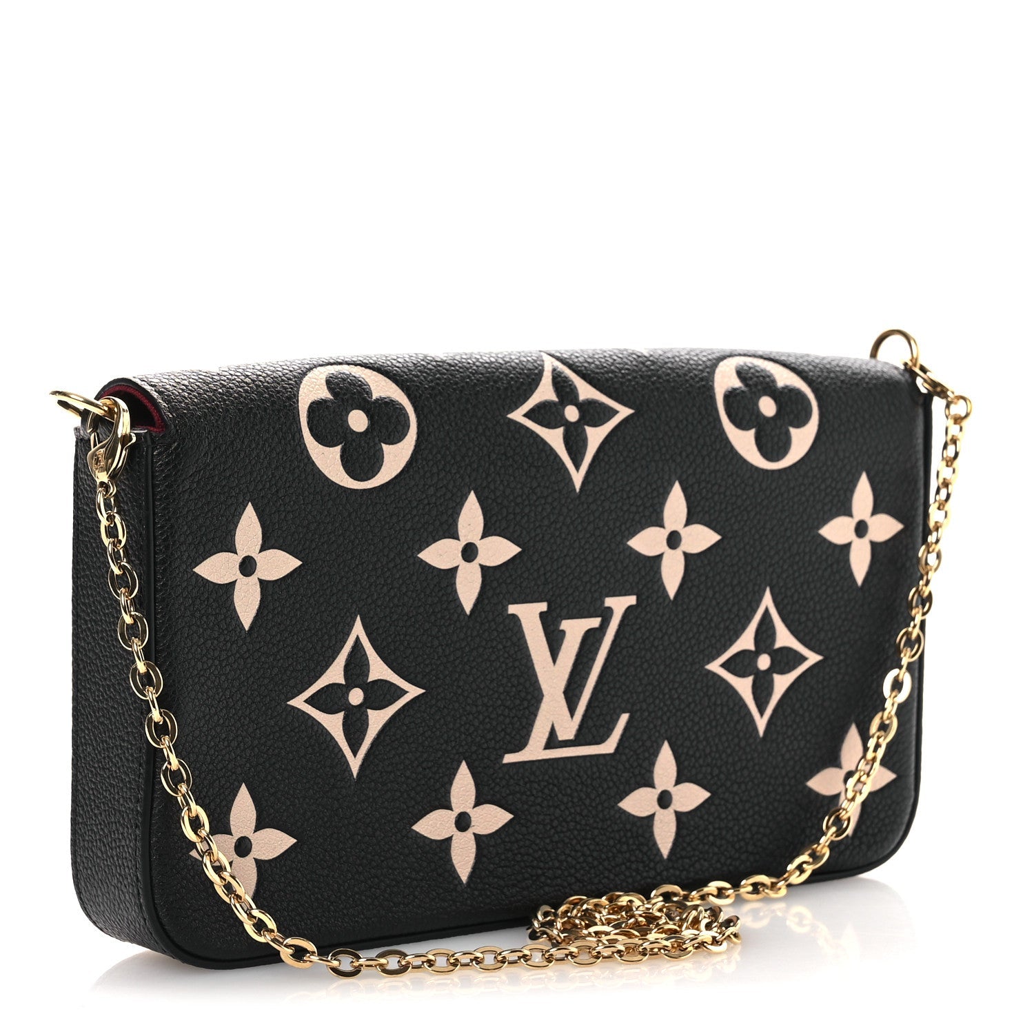Empreinte Monogram Giant Felicie Pochette Black Beige
