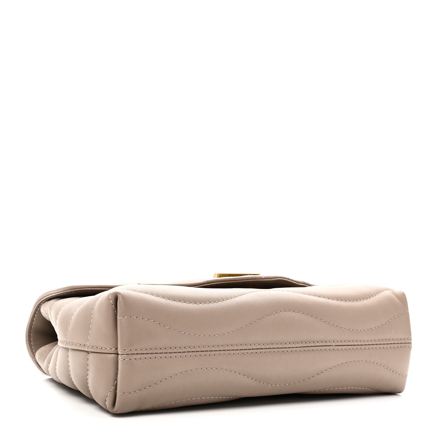 Calfskin LV New Wave Chain Bag Taupe