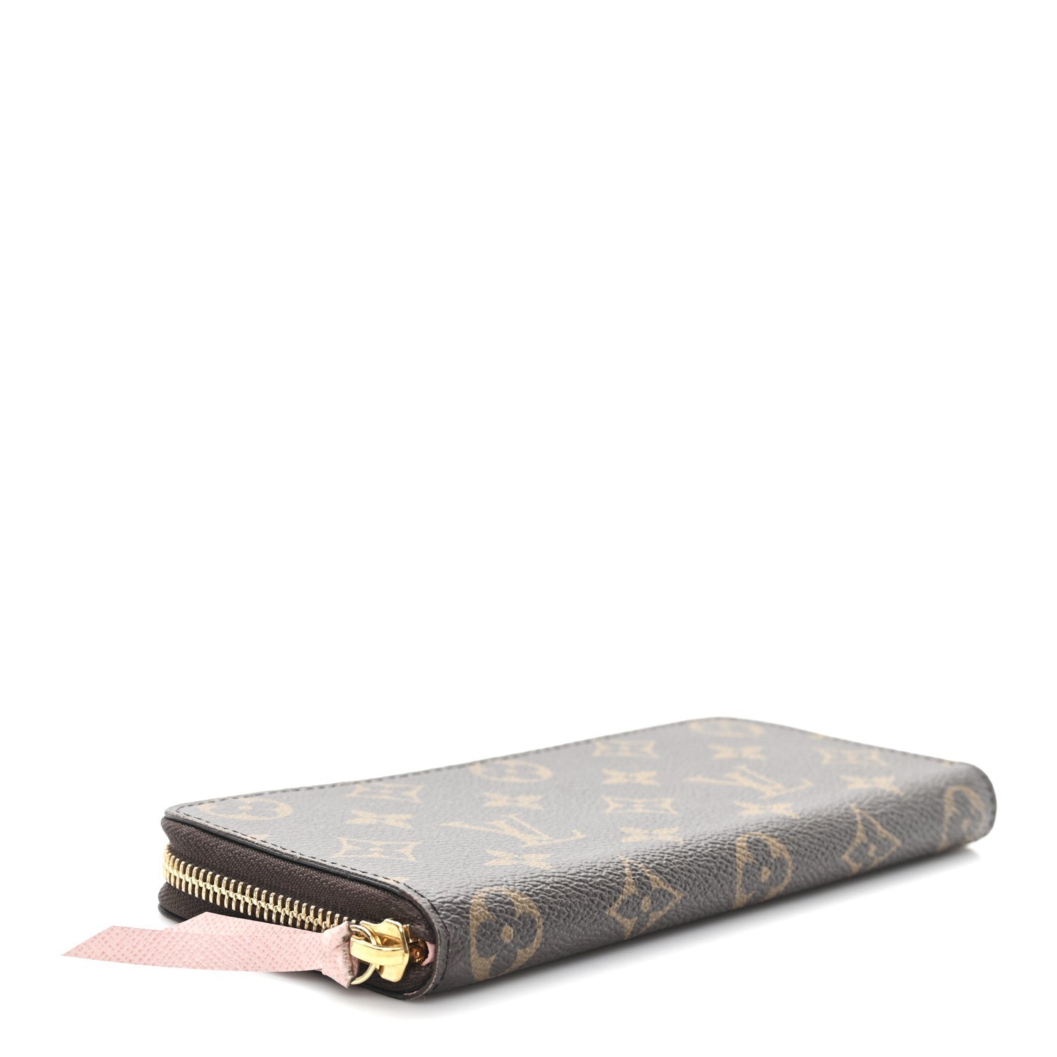 Monogram Clemence Wallet Rose Ballerine
