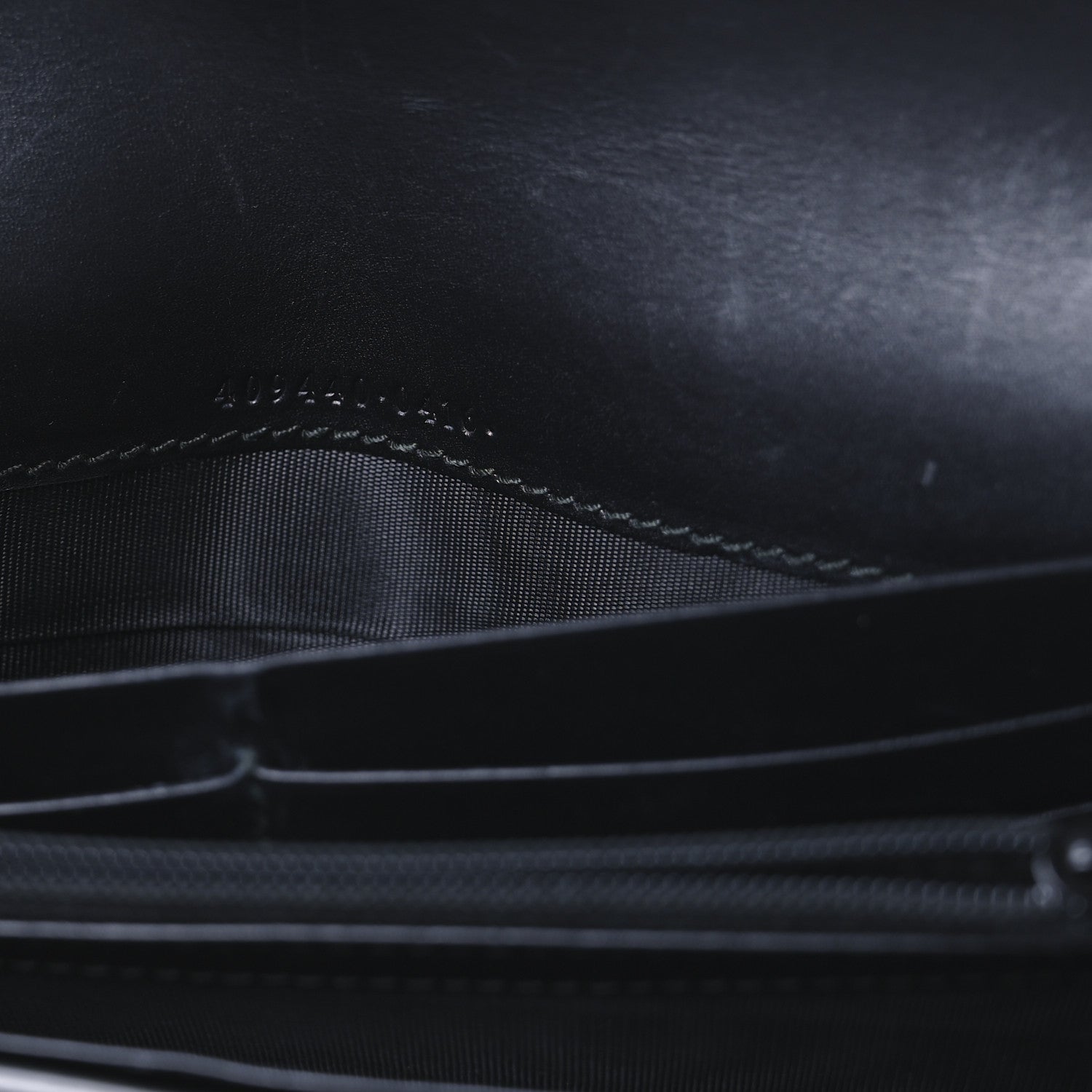 Calfskin Web Continental Wallet Black