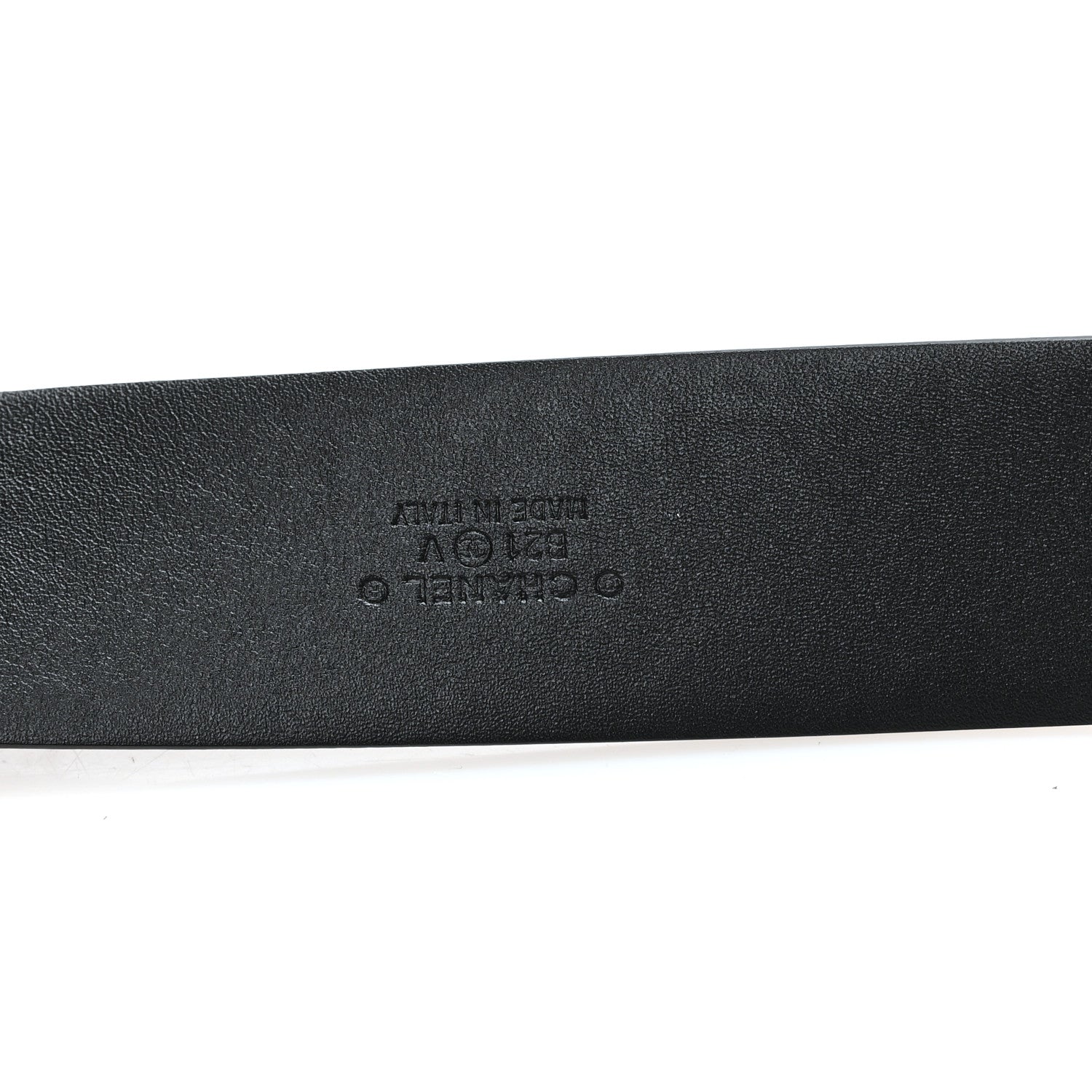 Calfskin CC Chain Belt 85 34 Black