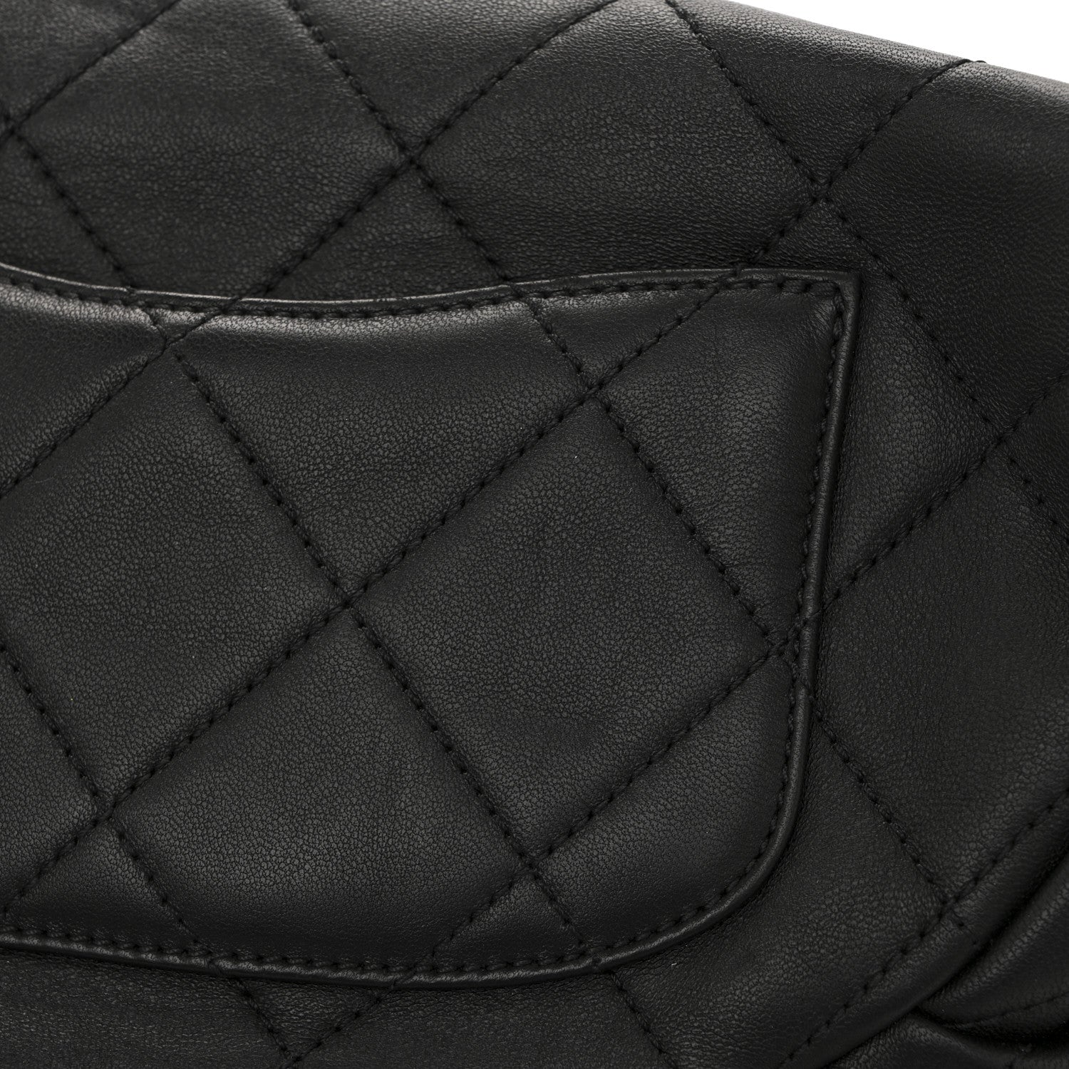 Lambskin Enamel Quilted Waist Bag Black