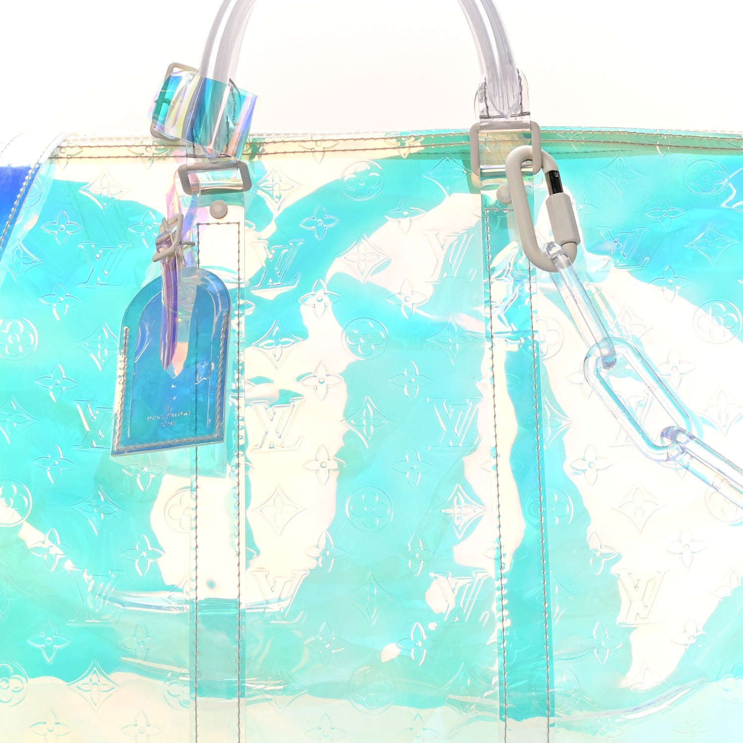 PVC Monogram Keepall Bandouliere 50 Iridescent Prism