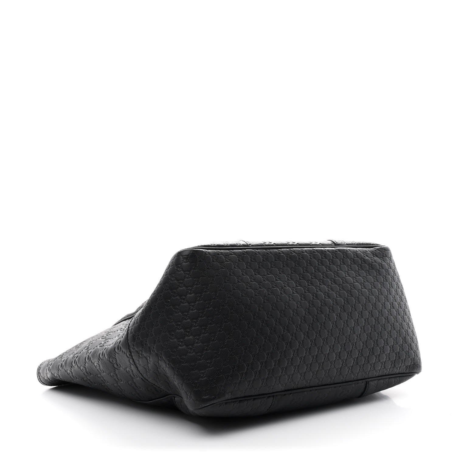 Guccissima Medium Bree Zippered Tote Black