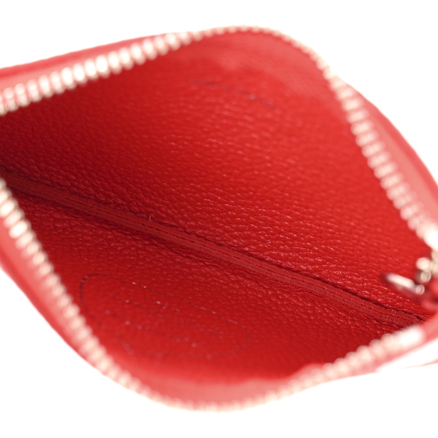 LV X YK Empreinte Infinity Dots Key Pouch Red White