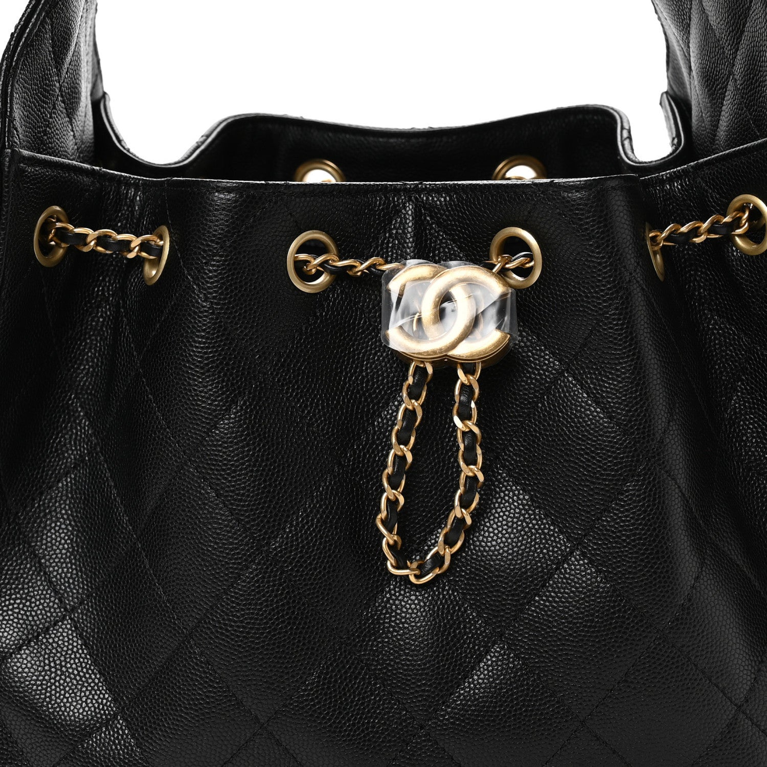 Caviar Quilted Small Chanel 25 Handbag Black
