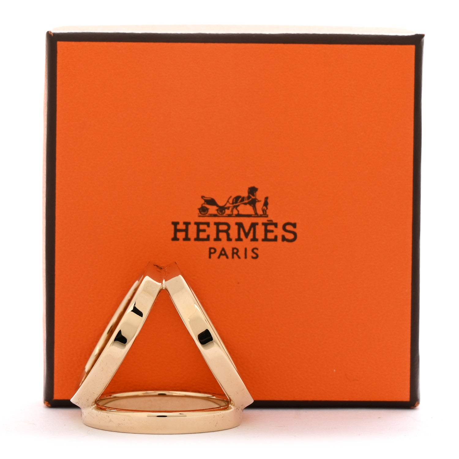 Permabrass Trio Scarf Ring