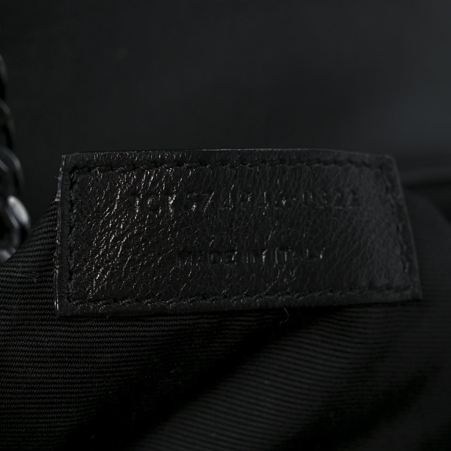Calfskin Y Quilted Monogram Monochrome Medium Loulou Chain Satchel Black