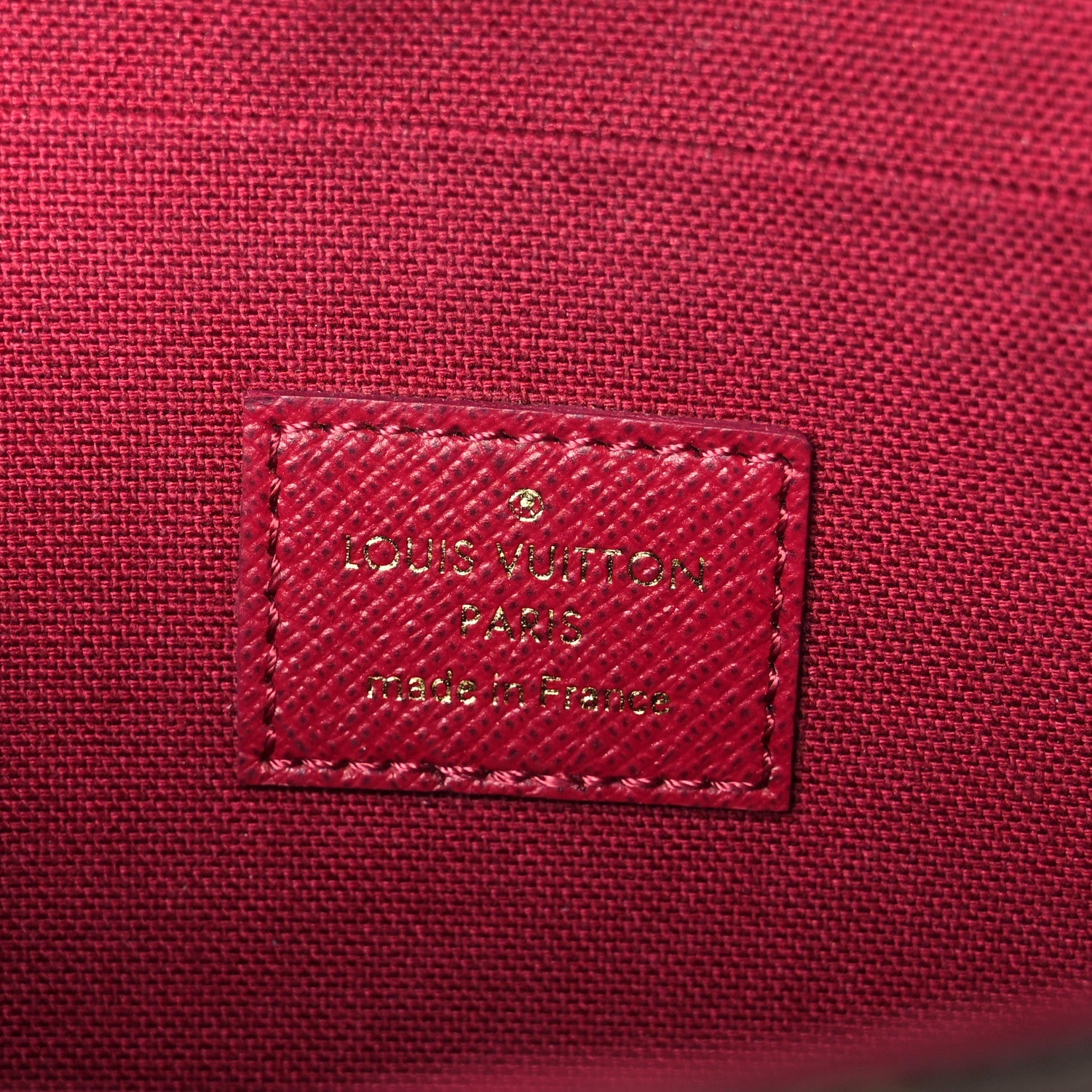 Monogram Pochette Felicie Chain Wallet Fuchsia