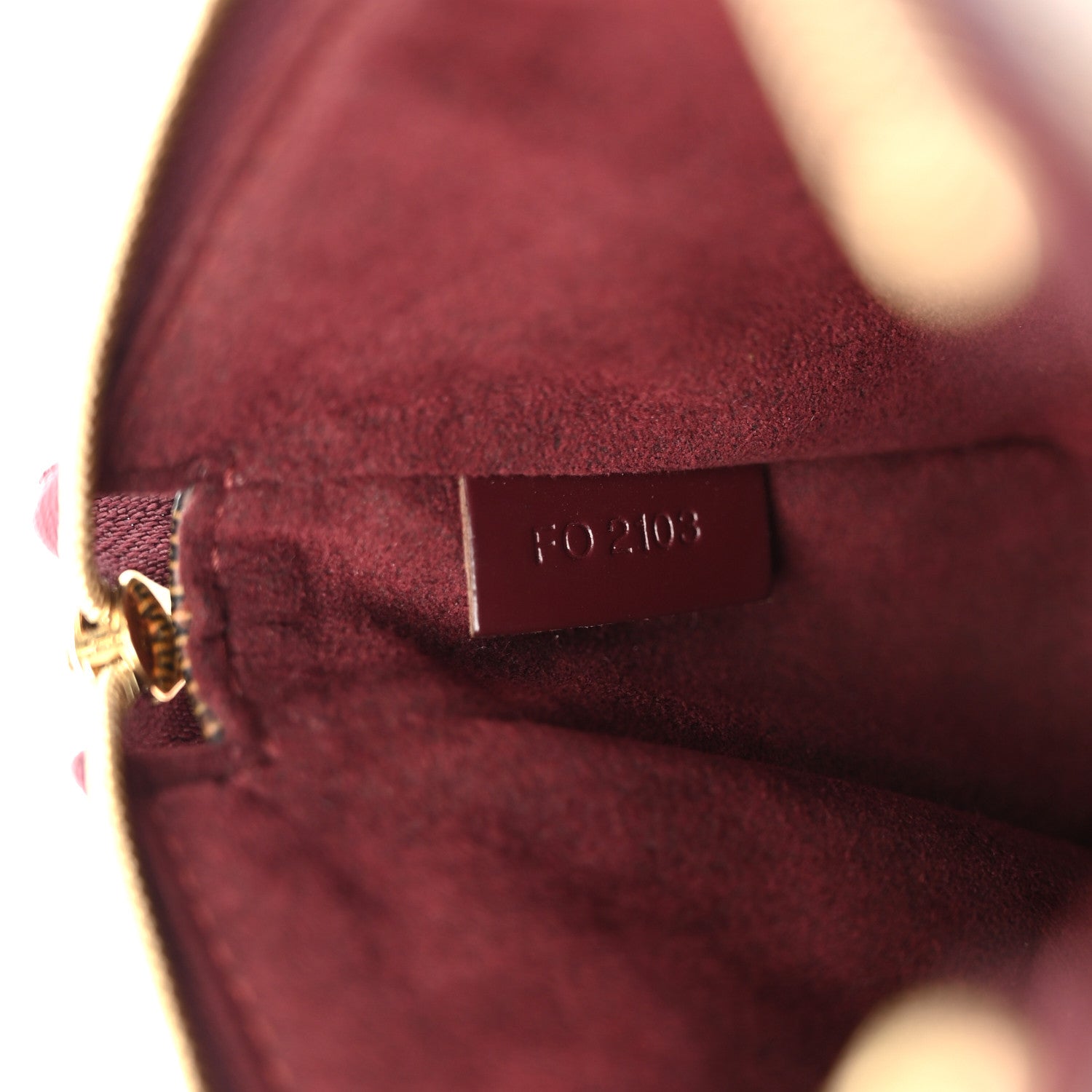 Damier Paillettes Mini Pochette Accessories Red