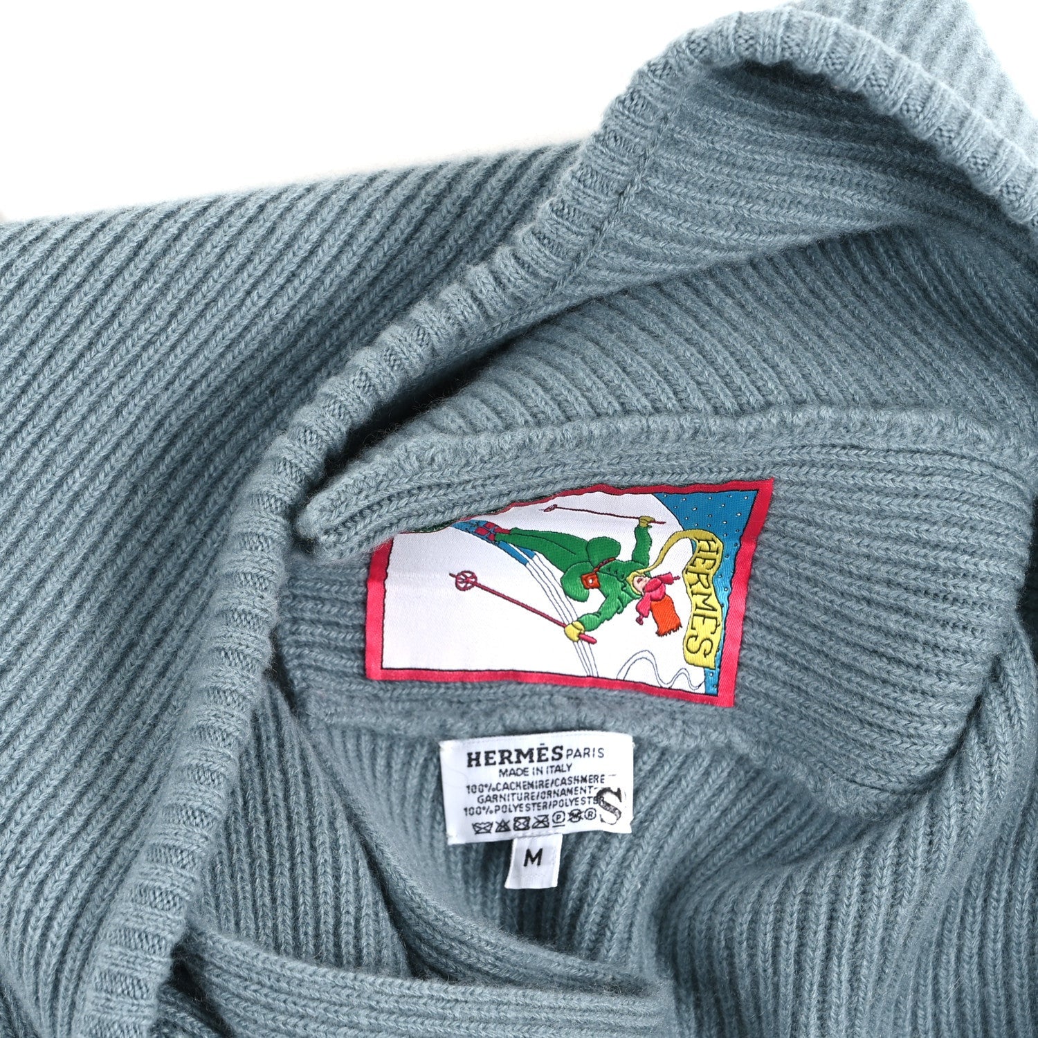 Cashmere Juliana Slalom Hooded Muffler M Grey