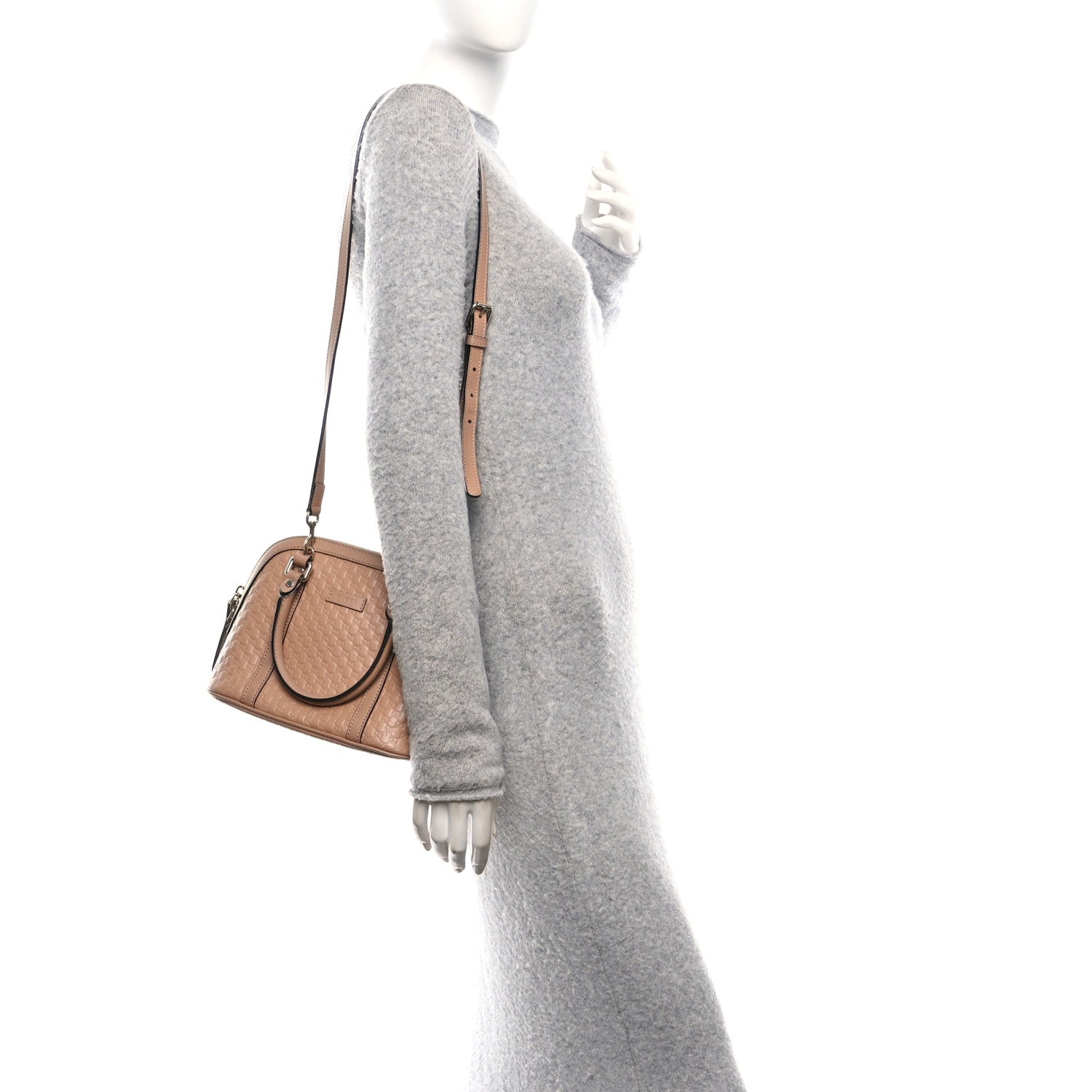Soft Microguccissima Mini Dome Bag Camelia