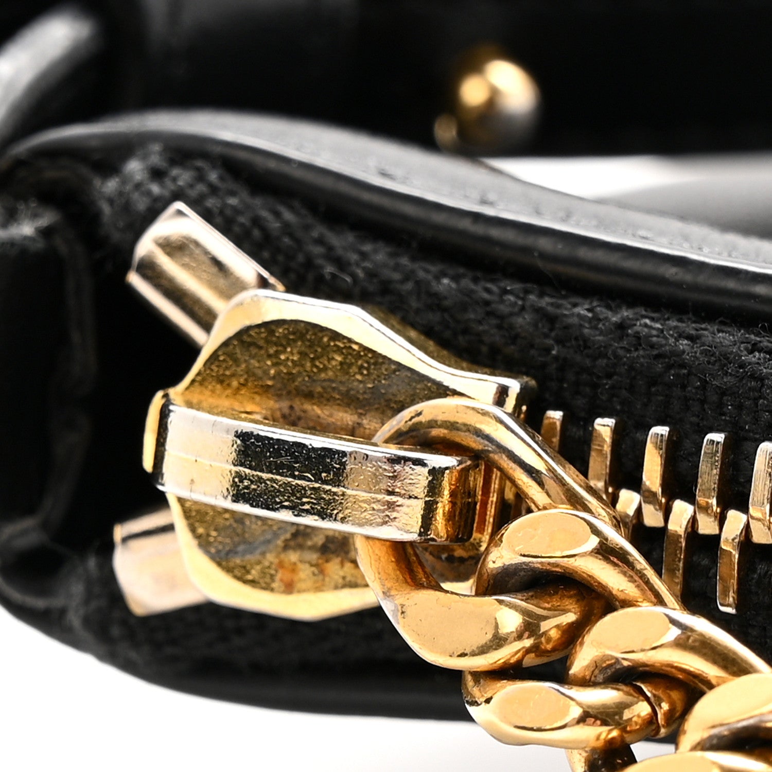 Calfskin Teen Monogram Crossbody Bag Black