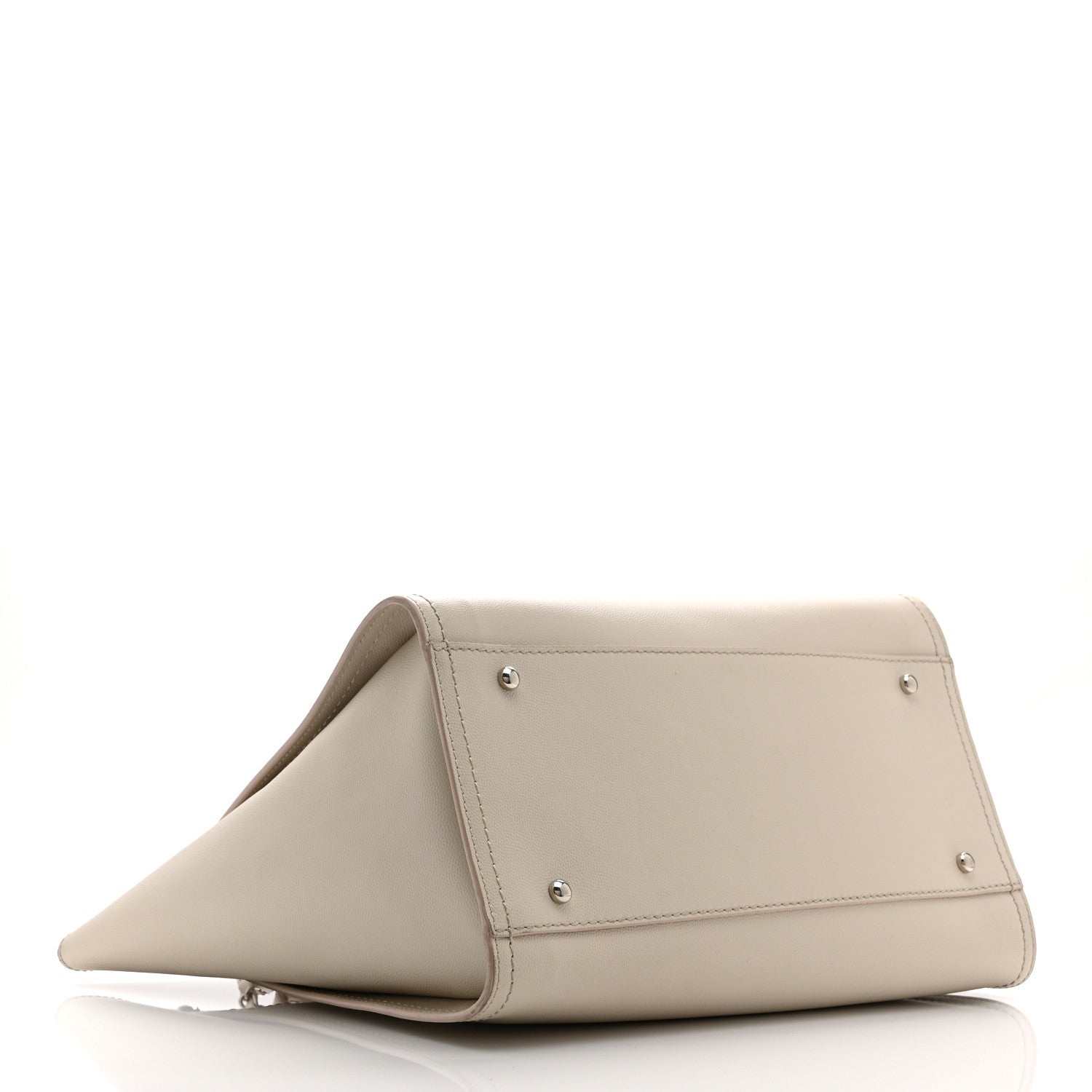 Caviar Small Studded Deauville Tote Ivory