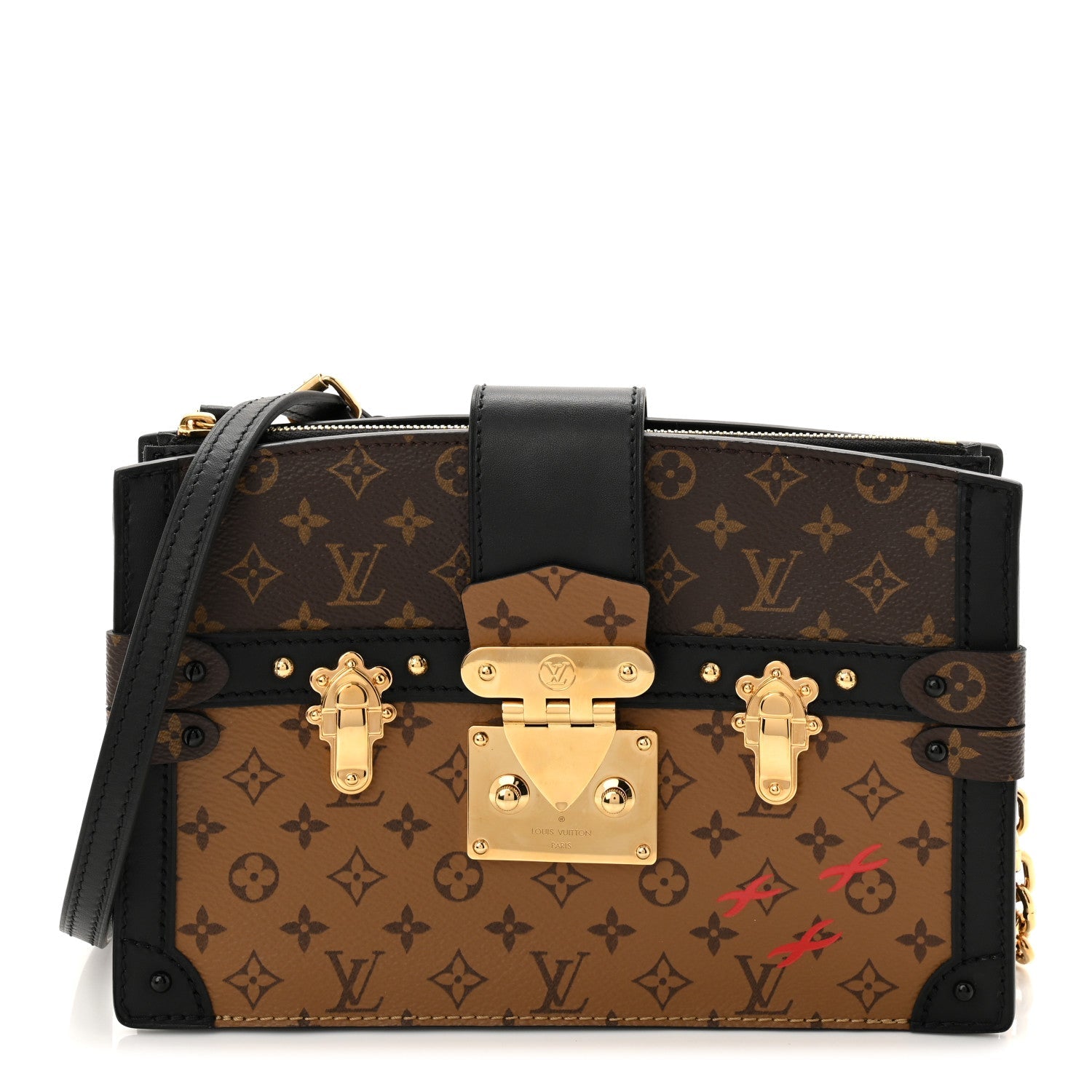 Reverse Monogram Trunk Clutch