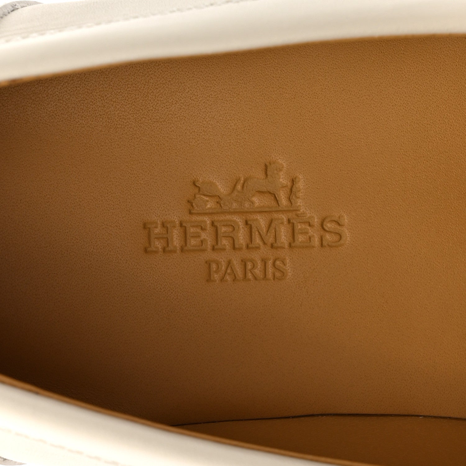 Calfskin Womens Impact Loafers 35 Blanc De Paris