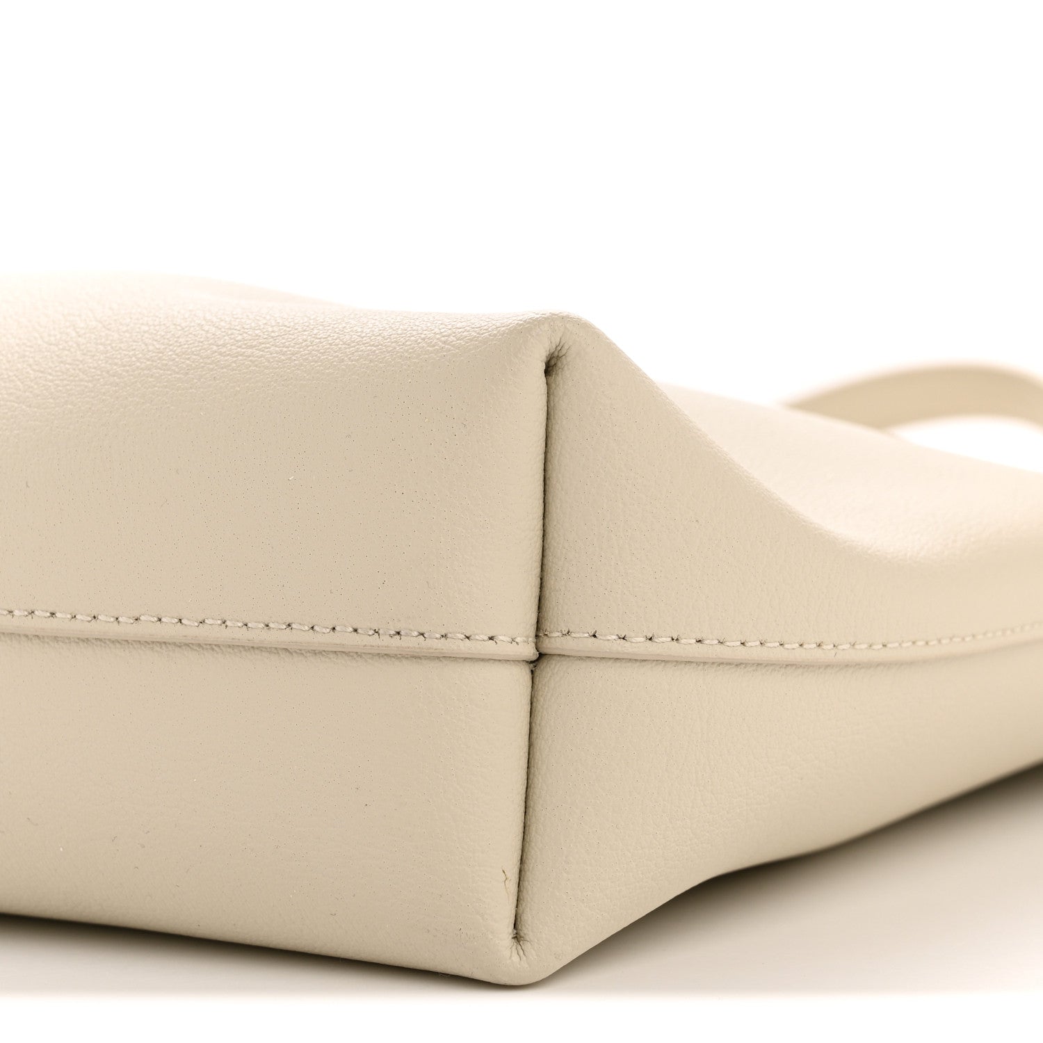 Calfskin North South Shopping Tote Crema Soft