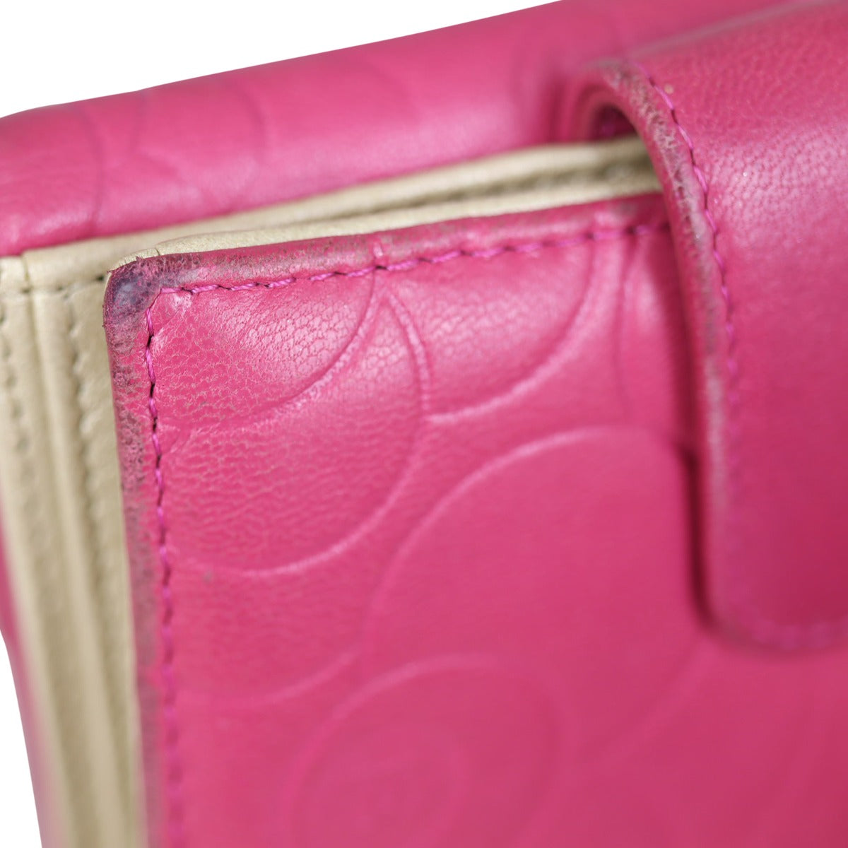 Chanel Camellia Embossed Compact Wallet