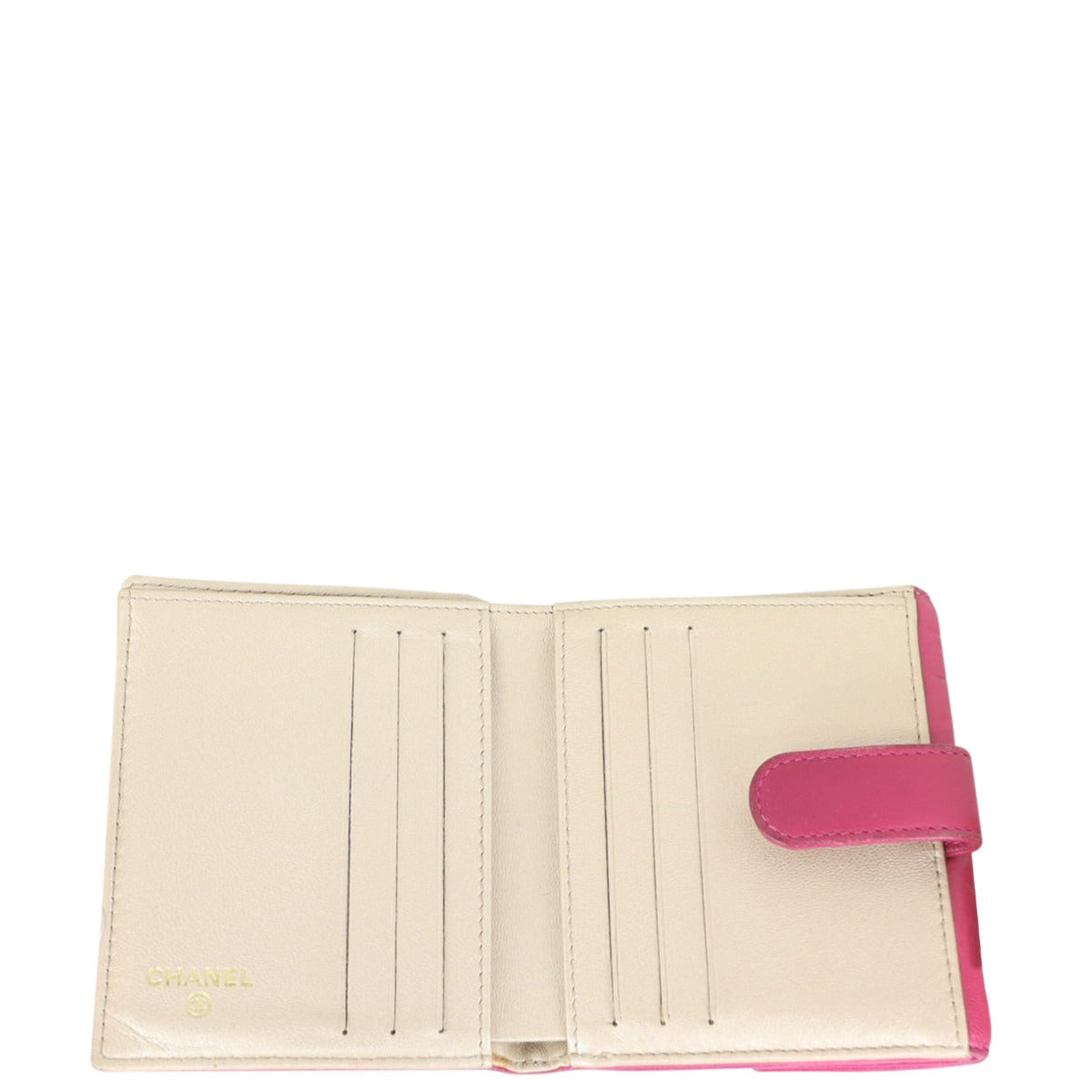 Chanel Camellia Embossed Compact Wallet