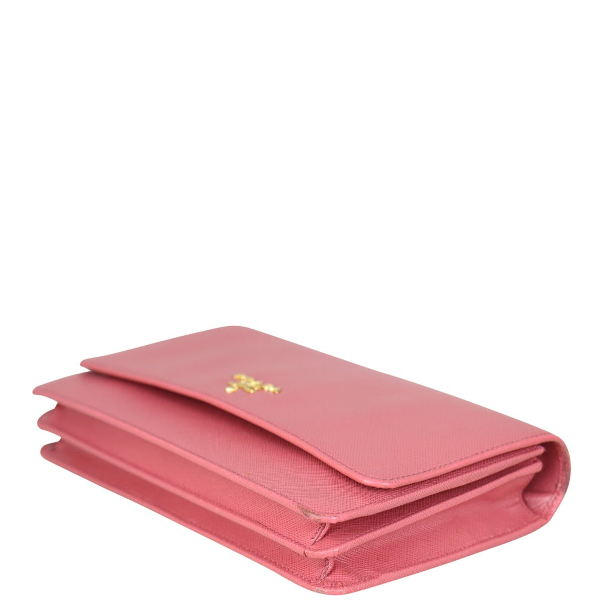 Prada Saffiano Metal Wallet on Strap