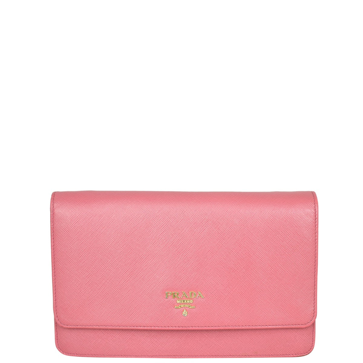 Prada Saffiano Metal Wallet on Strap