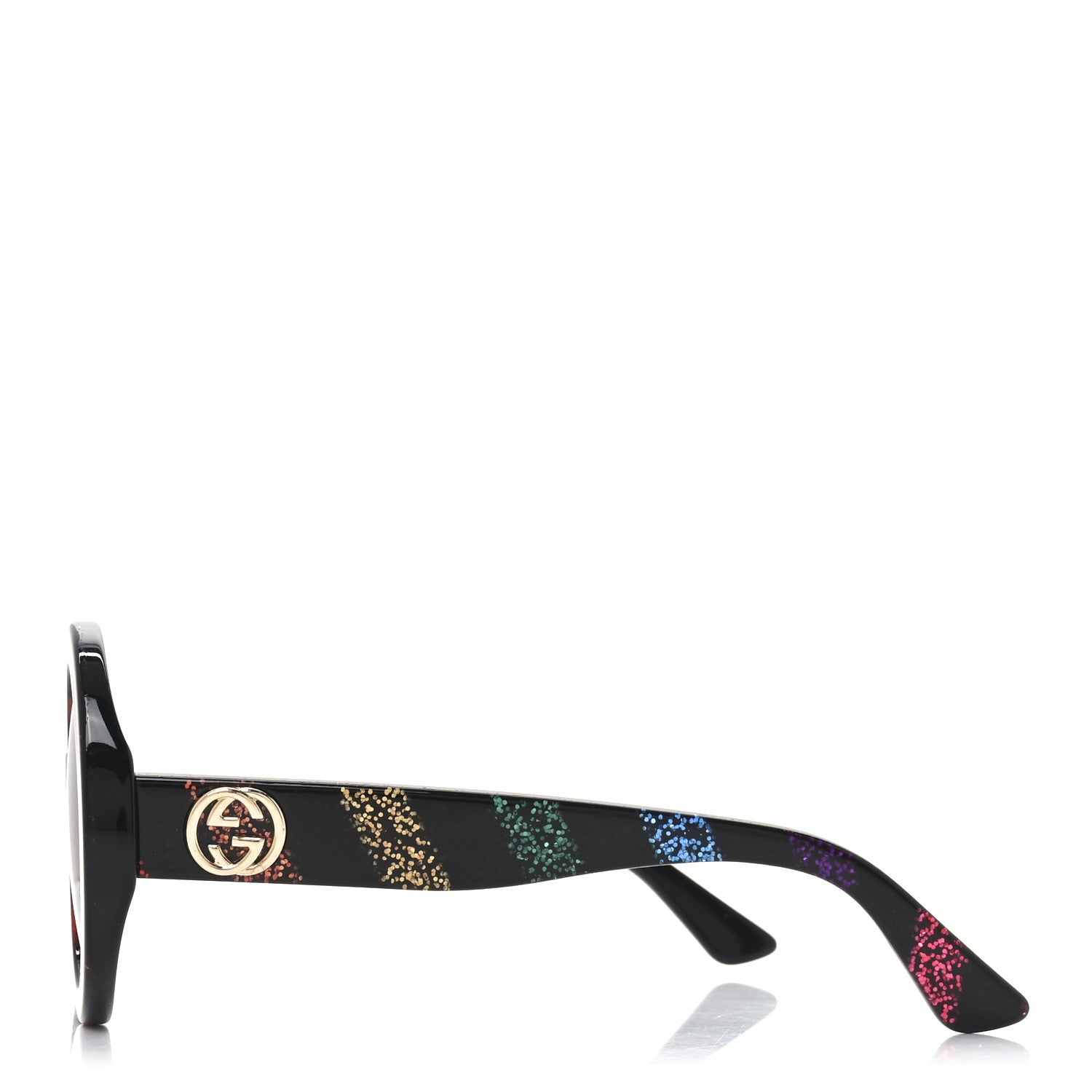 Acetate Round Glitter GG0319S Sunglasses Rainbow