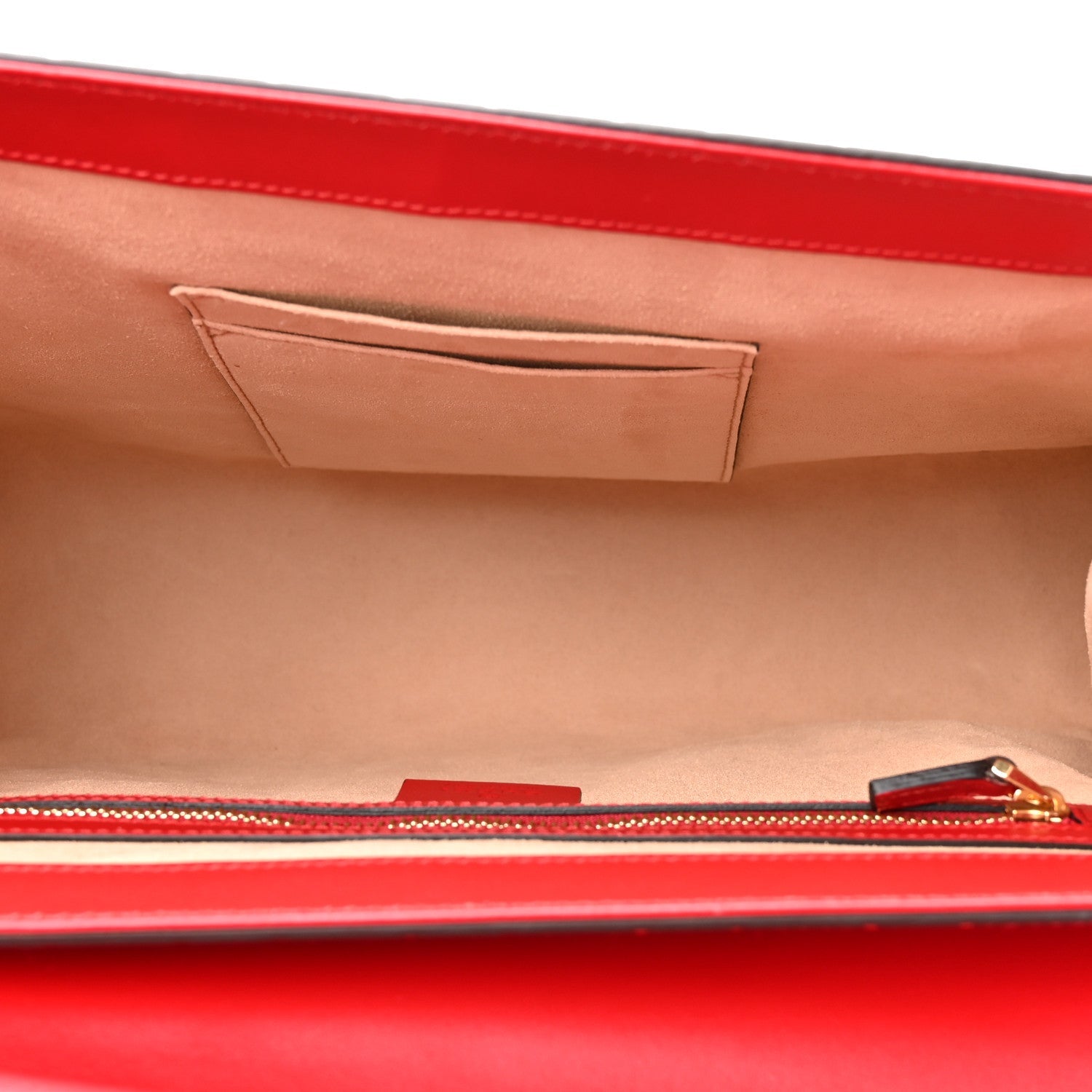 Guccissima Signature Medium Padlock Top Handle Bag Hibiscus Red