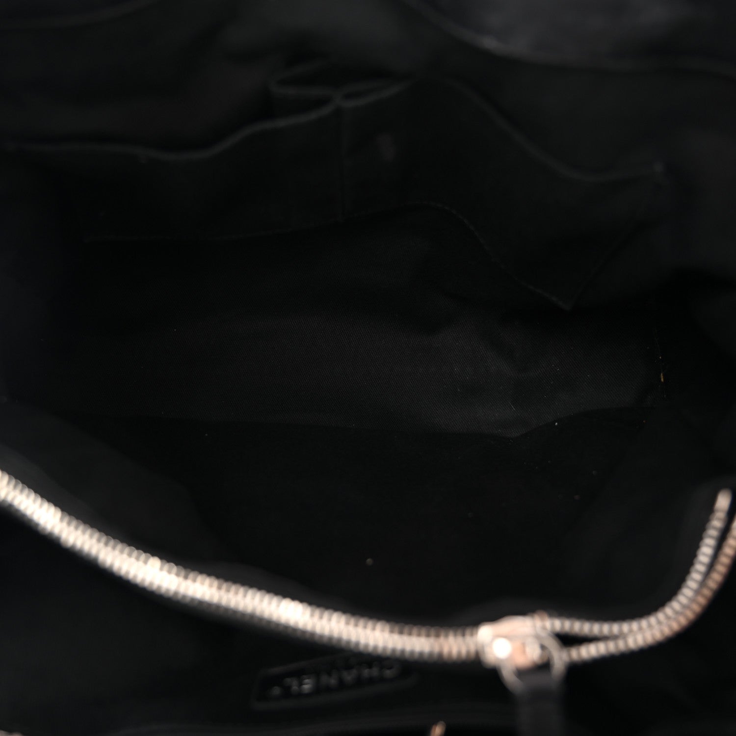 Calfskin Perforated Up In The Air Tote Black
