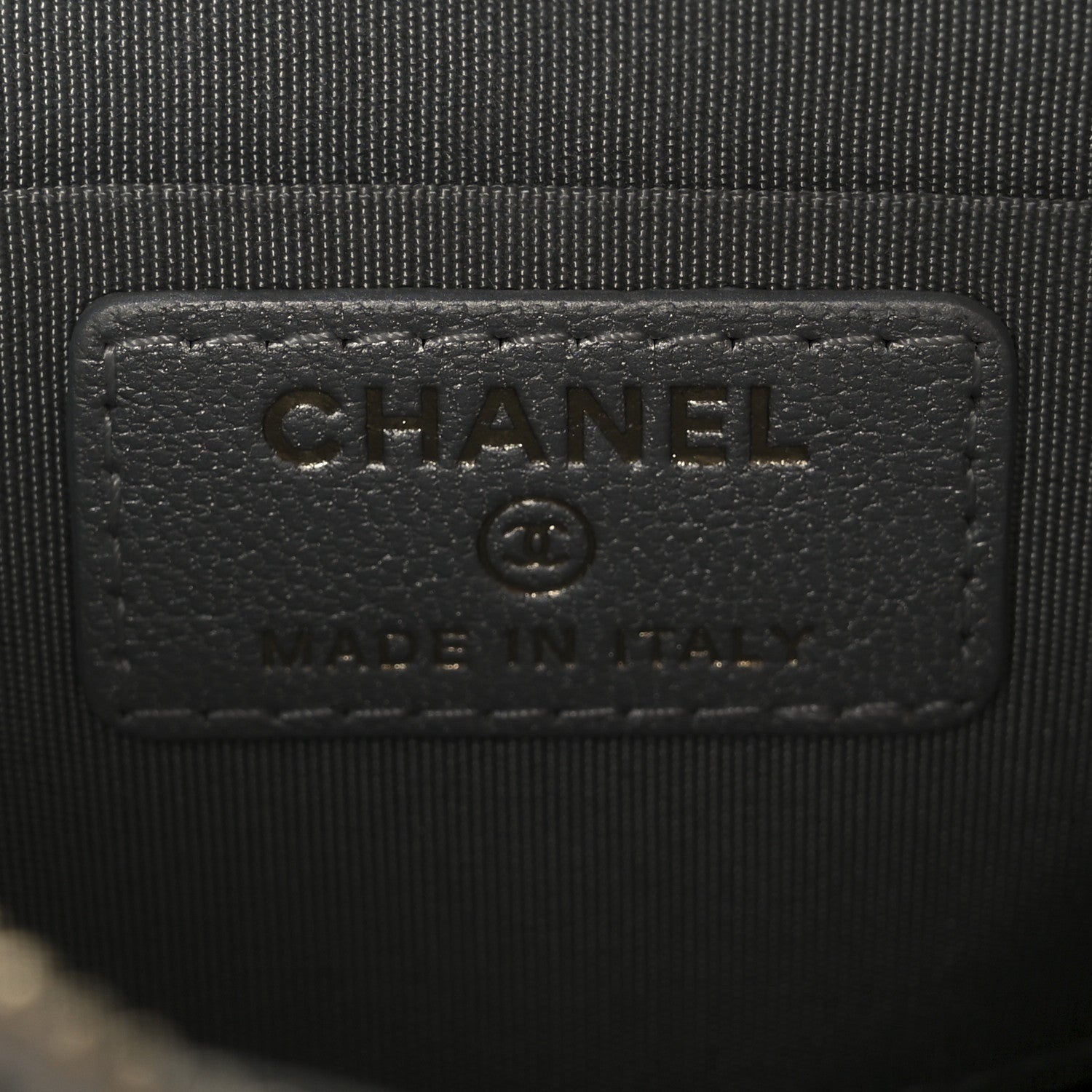 Lambskin Quilted Chanel 19 Phone and Card Holder Silver