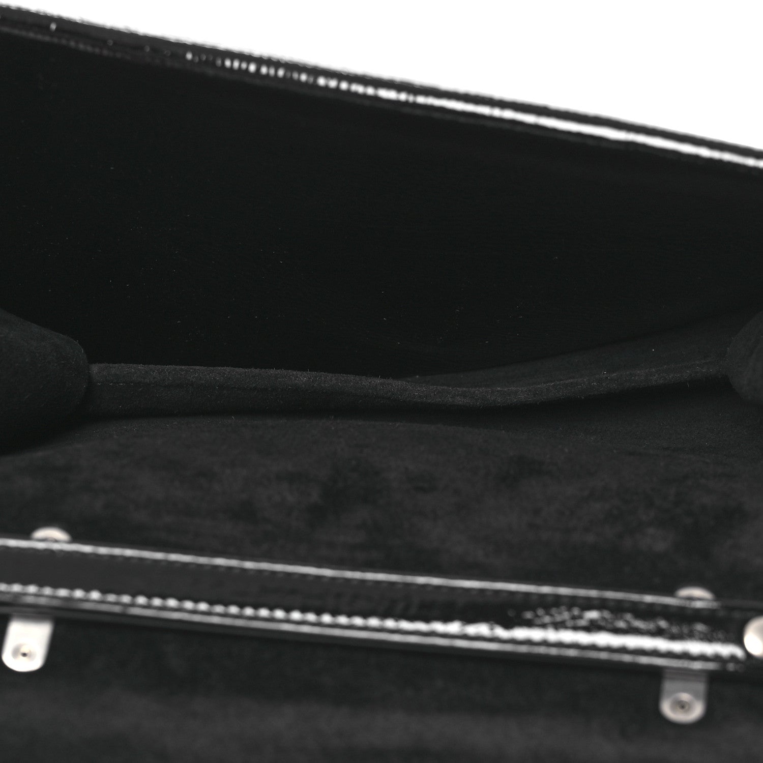 Crinkled Patent Medium Dionysus Top Handle Bag Black