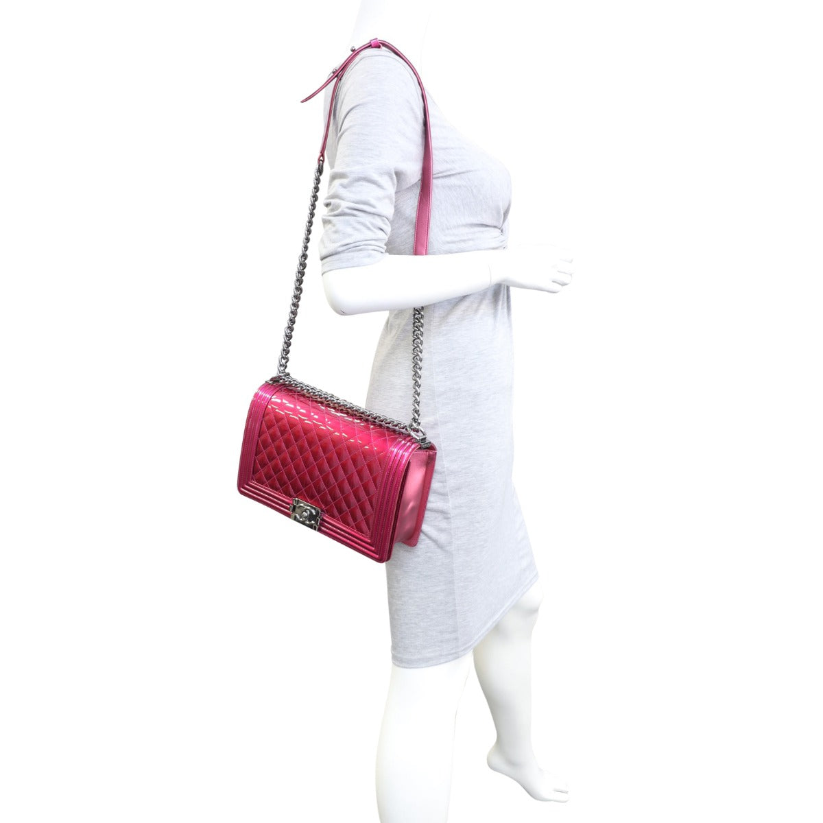 Chanel Boy New Medium | Hot Pink
