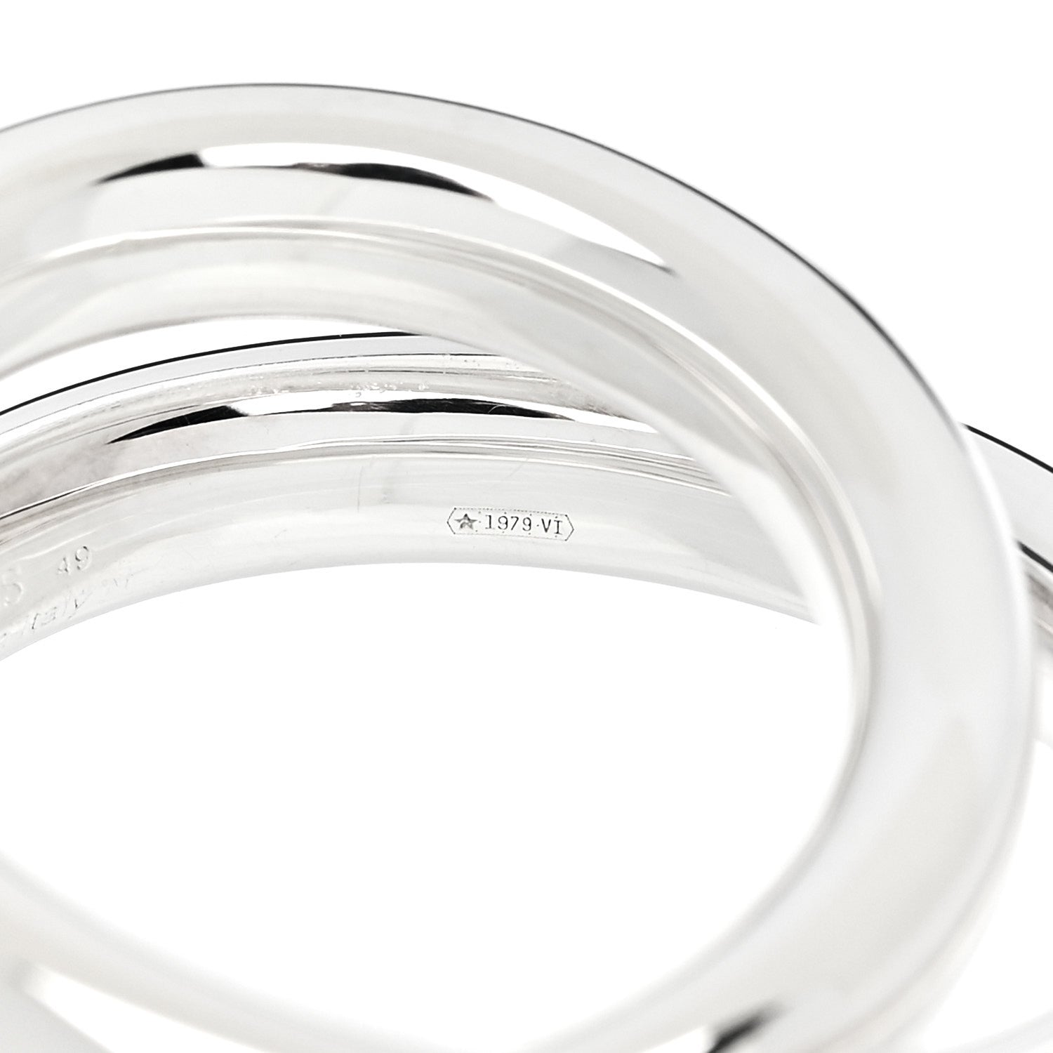 Sterling Silver MM Vertige Ring 49 5