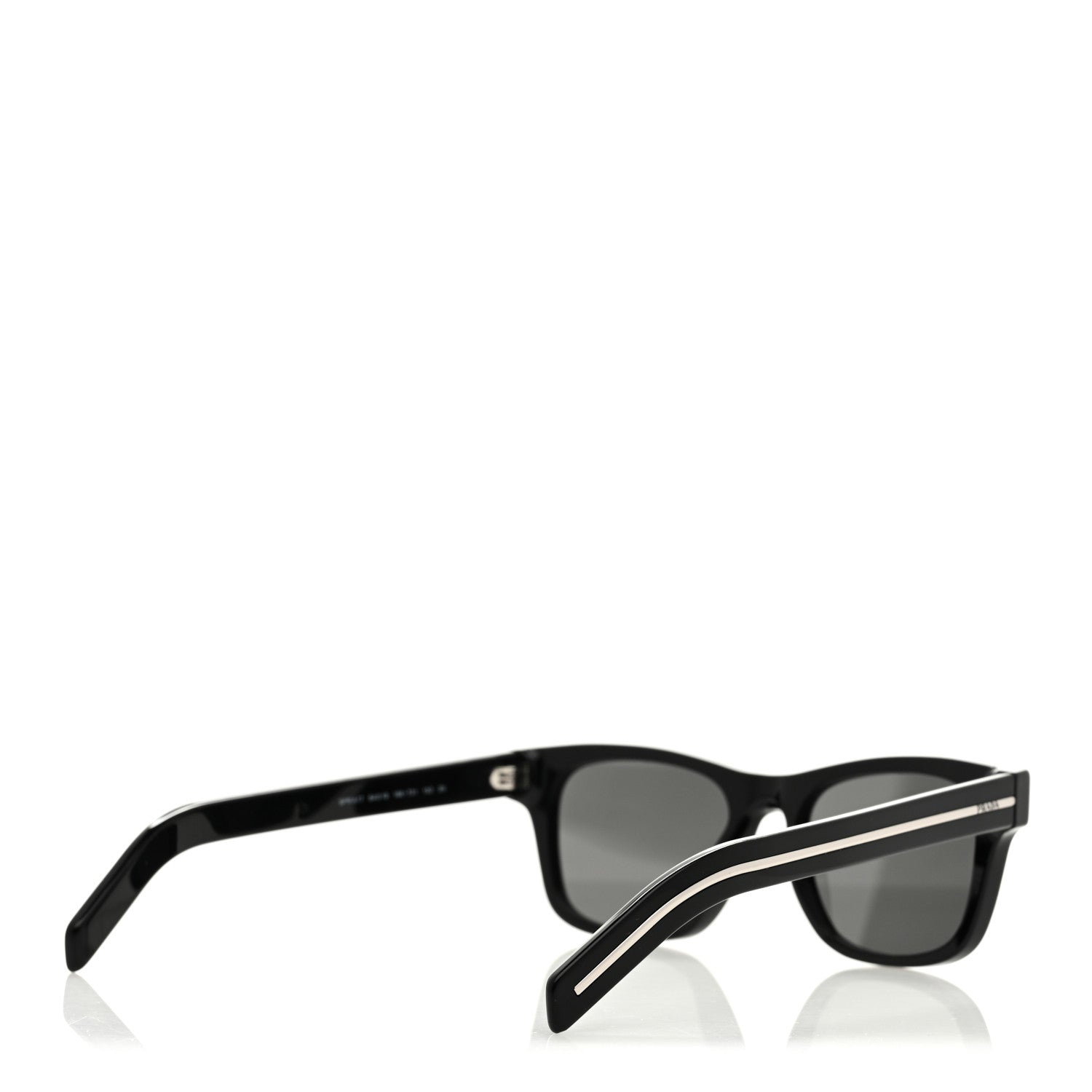 Acetate Rectangle Sunglasses SPR A17 Black