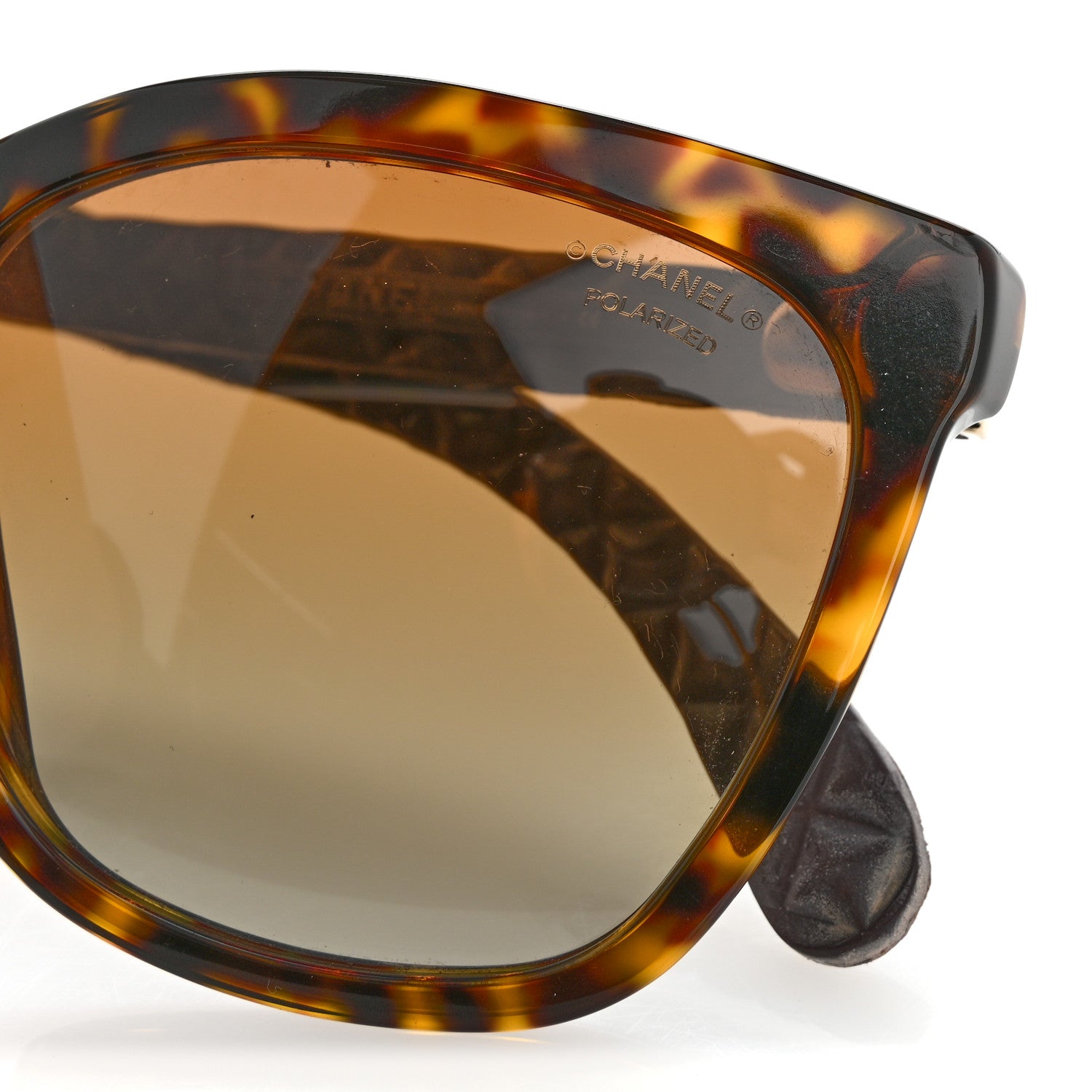 Acetate Quilted Polarized Butterfly CC Sunglasses 5288-Q Tortoise