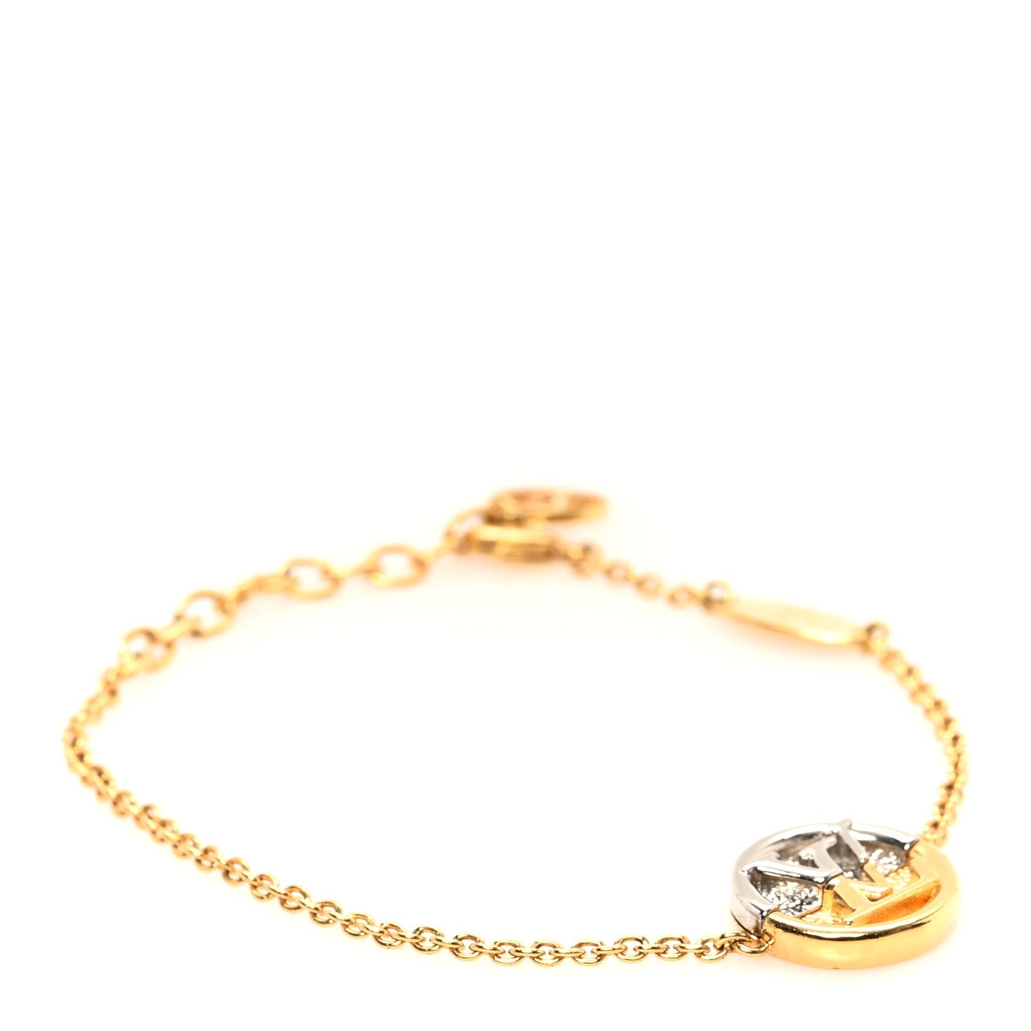 Metal L To V Bracelet Gold Silver
