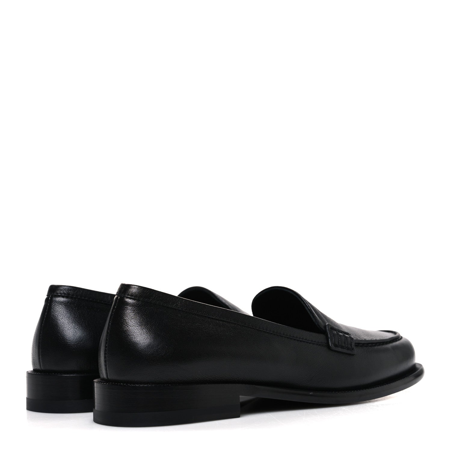 Lambskin CC Mocassin Loafers 38 Black