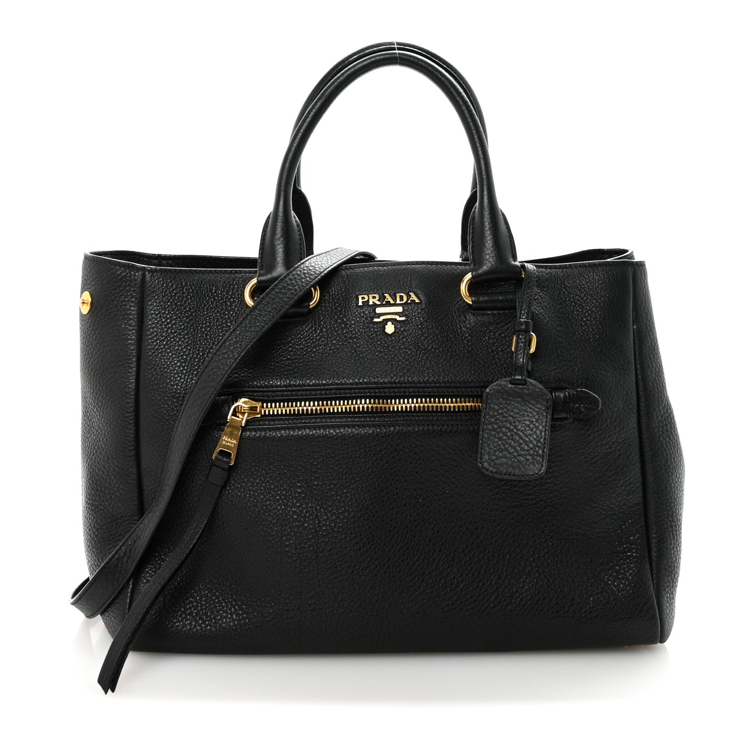 Vitello Daino Tote Black