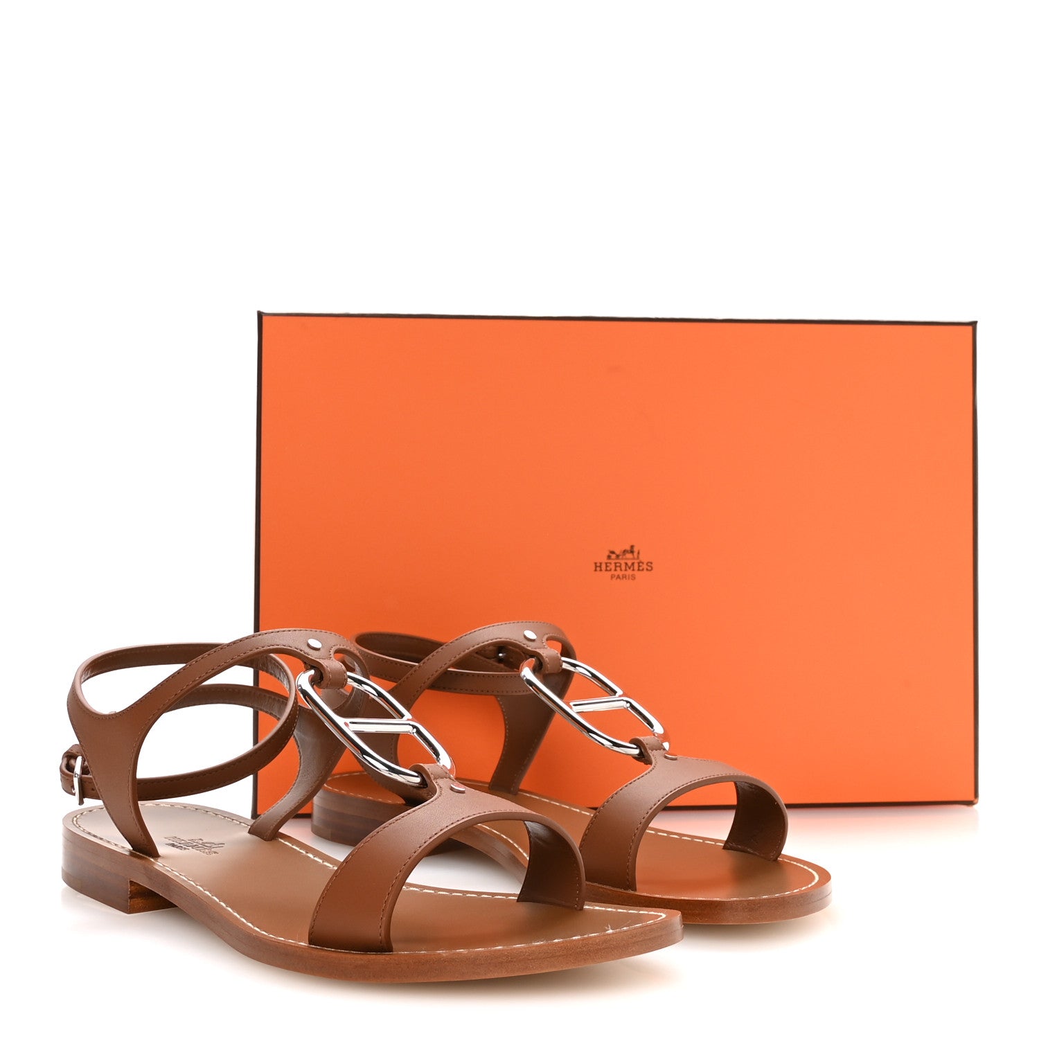 Calfskin Marinella Sandals 37 Gold