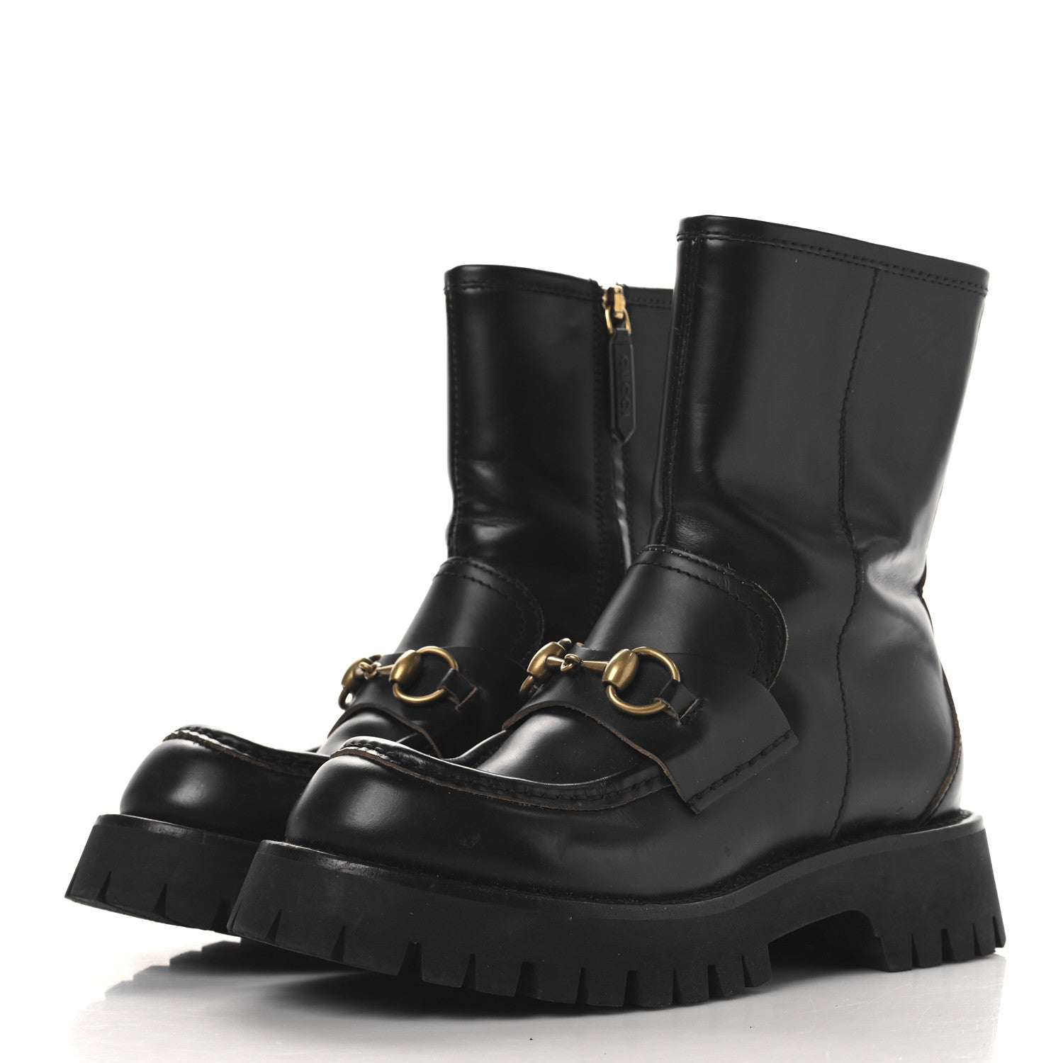 Cordovan Lux Womens Harald Horsebit 25mm Platform Boots 36 Black