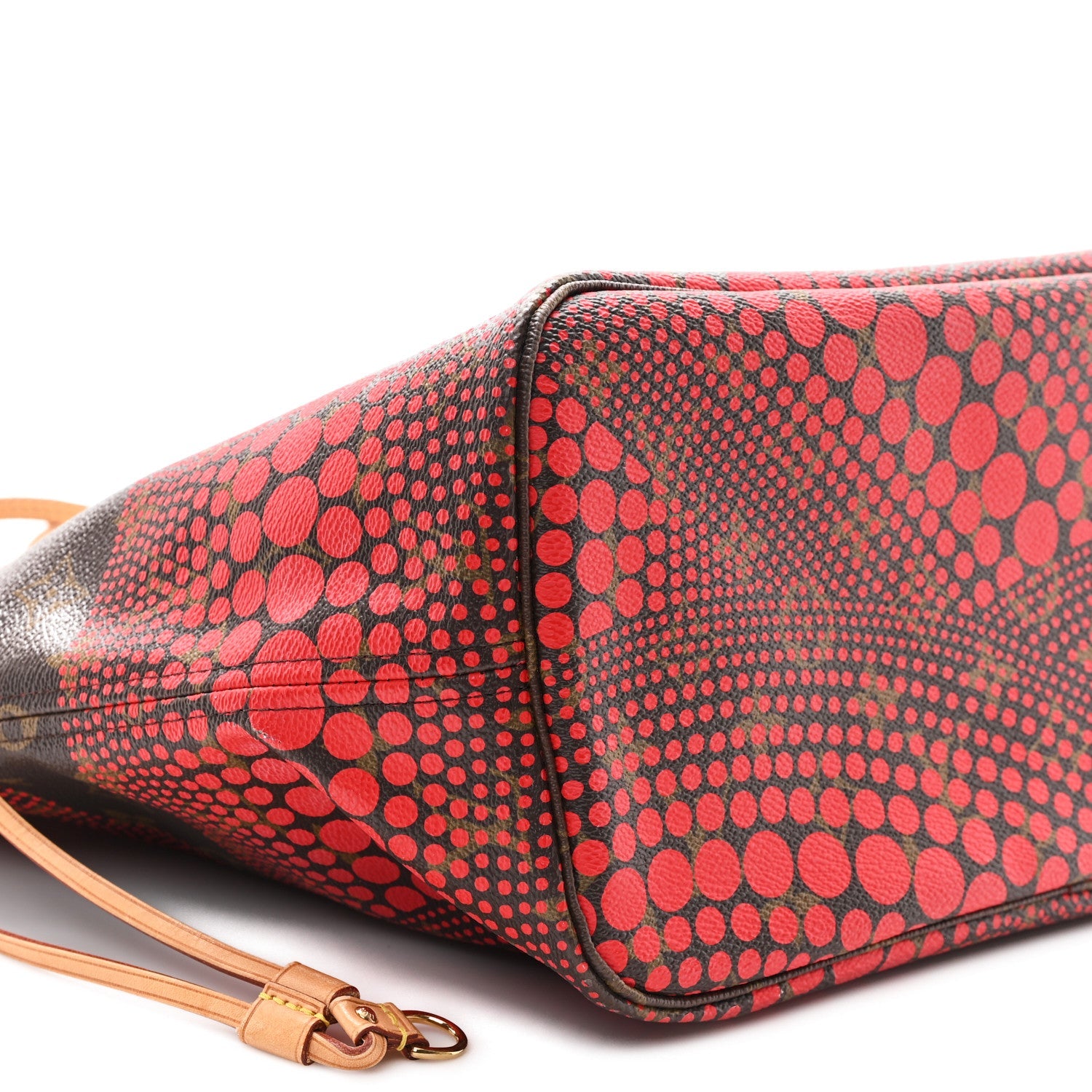Monogram Kusama Waves Neverfull MM Red
