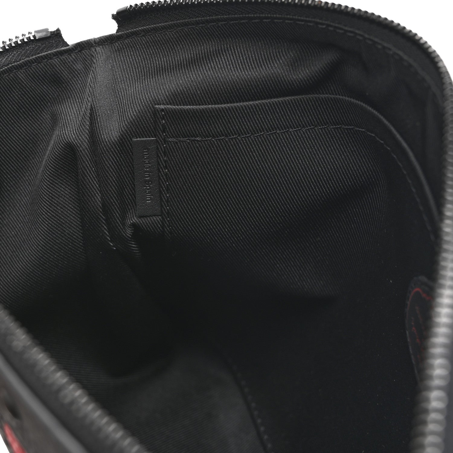 LV X YK Taurillon Monogram Pochette To-Go Black Red