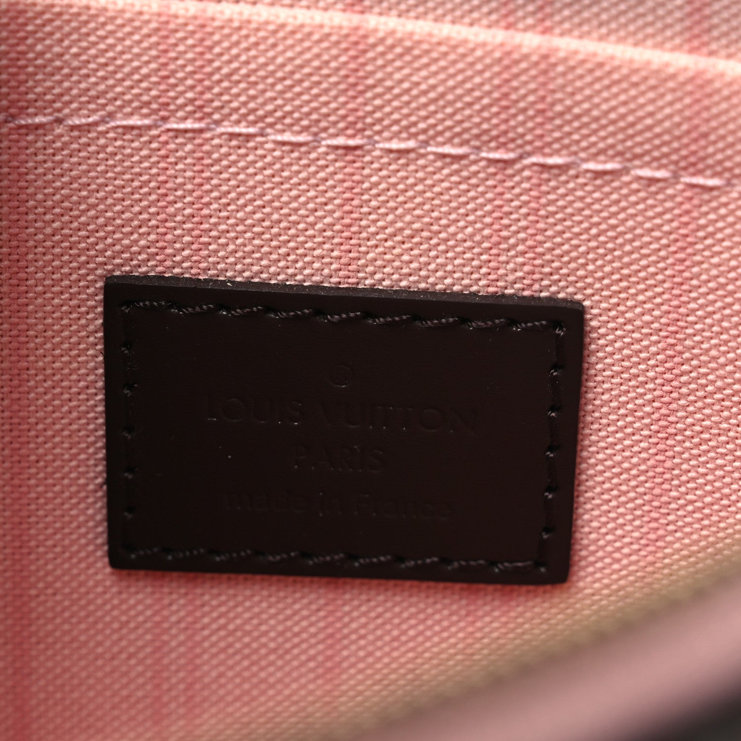 Damier Ebene Neverfull MM GM Pochette Rose Ballerine